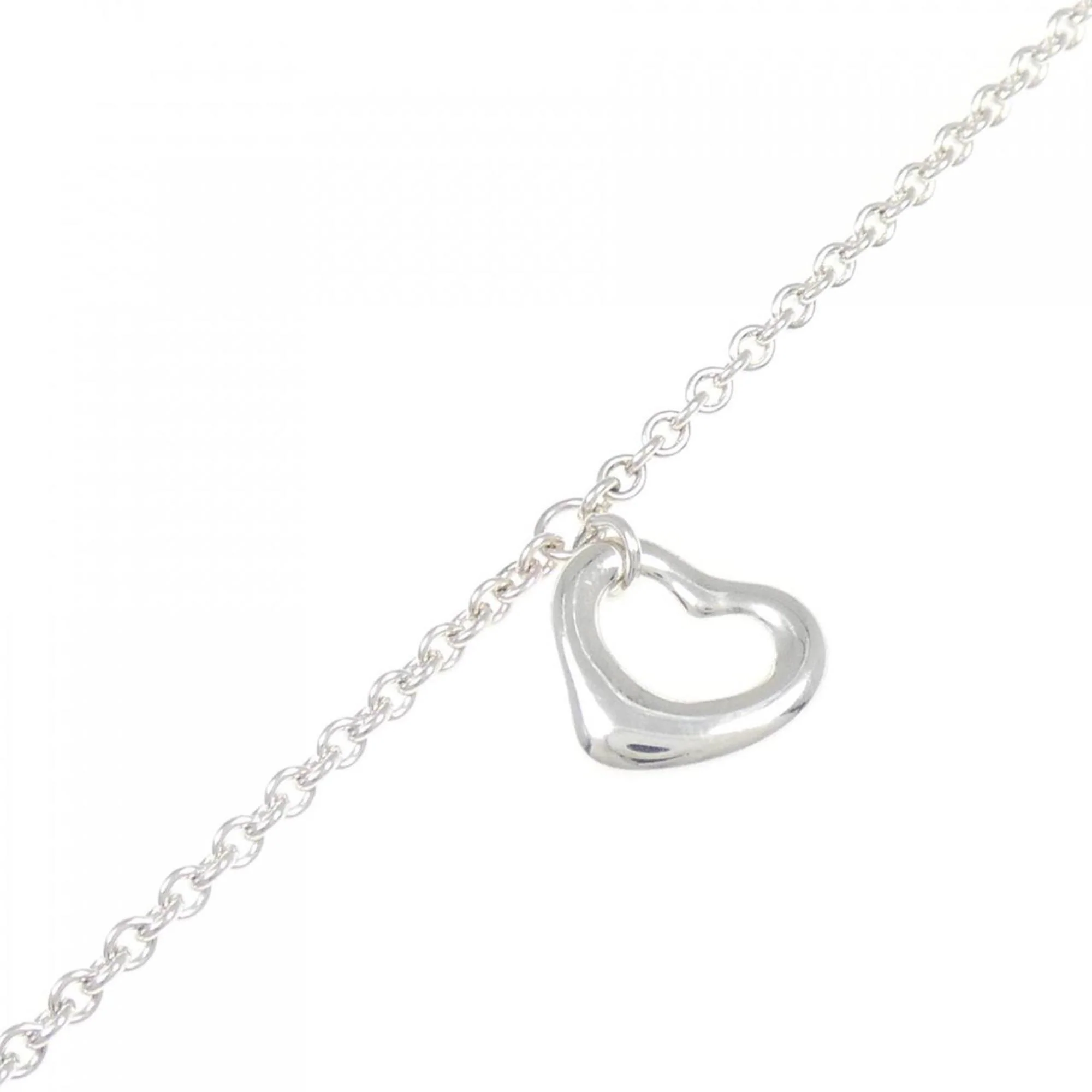 Open Heart Bracelet Sterling Silver - Image 2