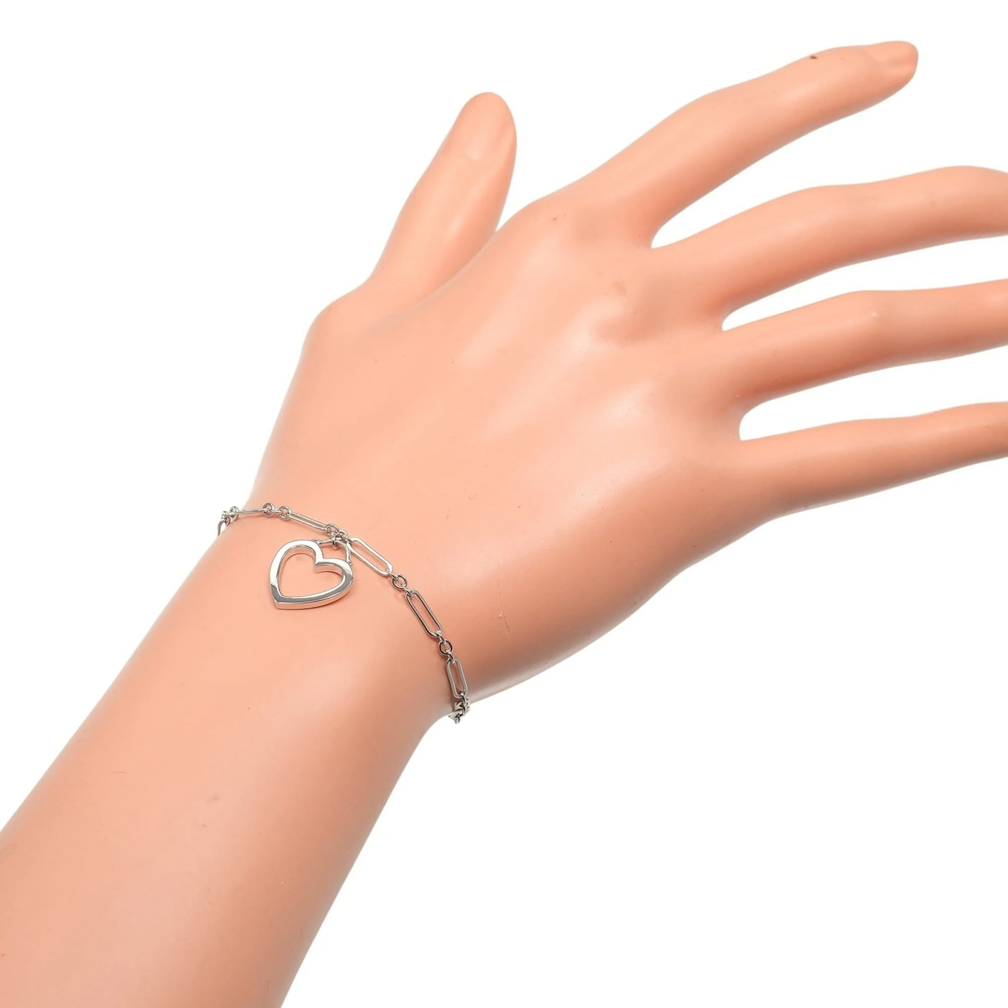 Sentimental Heart Bracelet 18K White Gold - Image 2