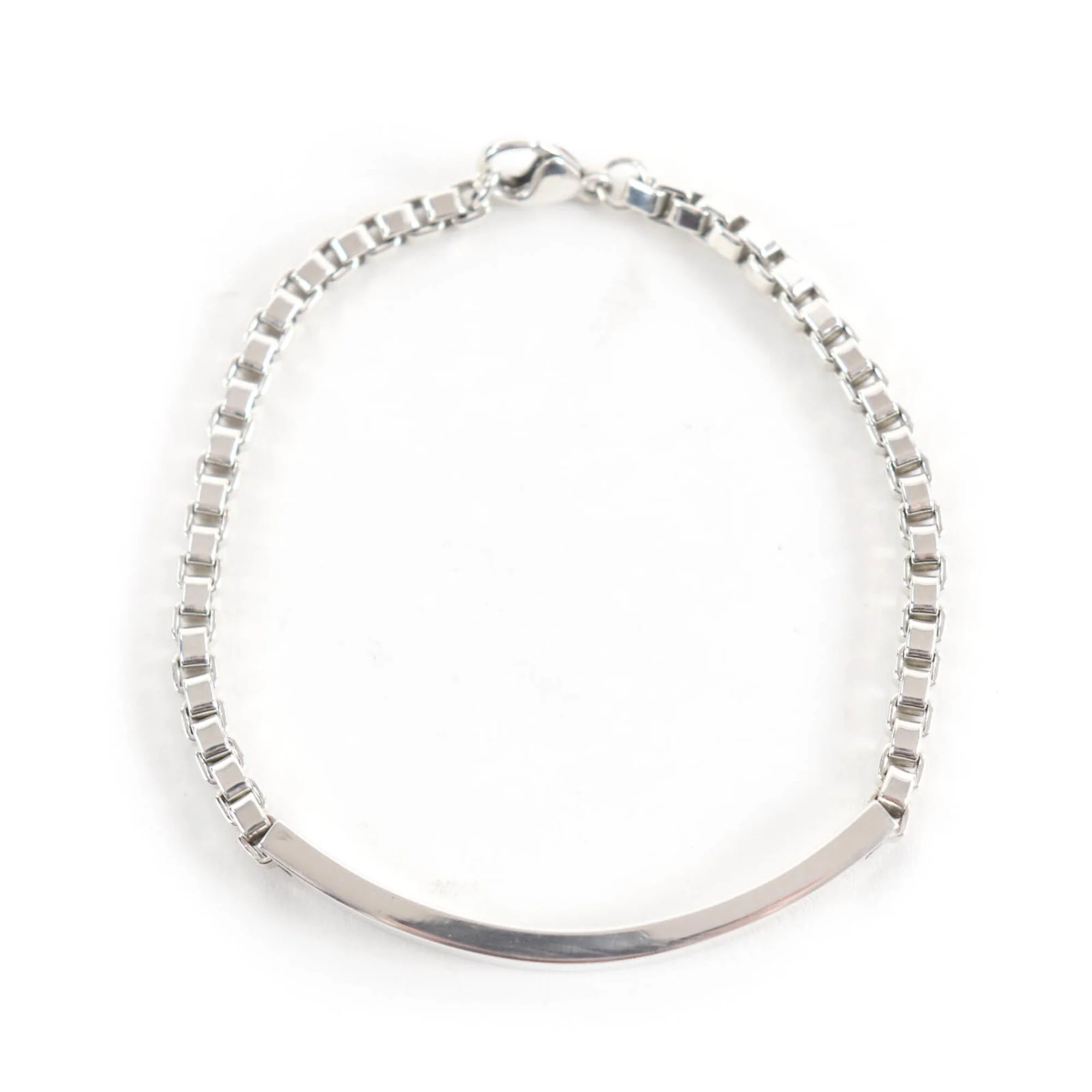 Venetian Link ID Bracelet Sterling Silver - Image 3