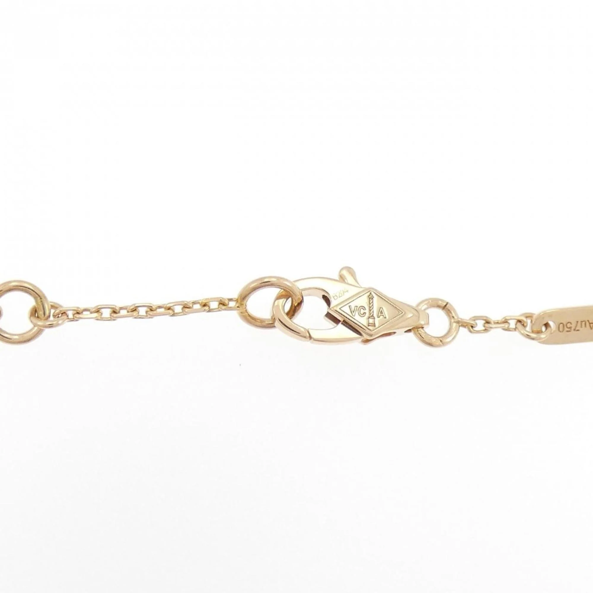 Sweet Alhambra Bracelet 18K Rose Gold and Carnelian - Image 3