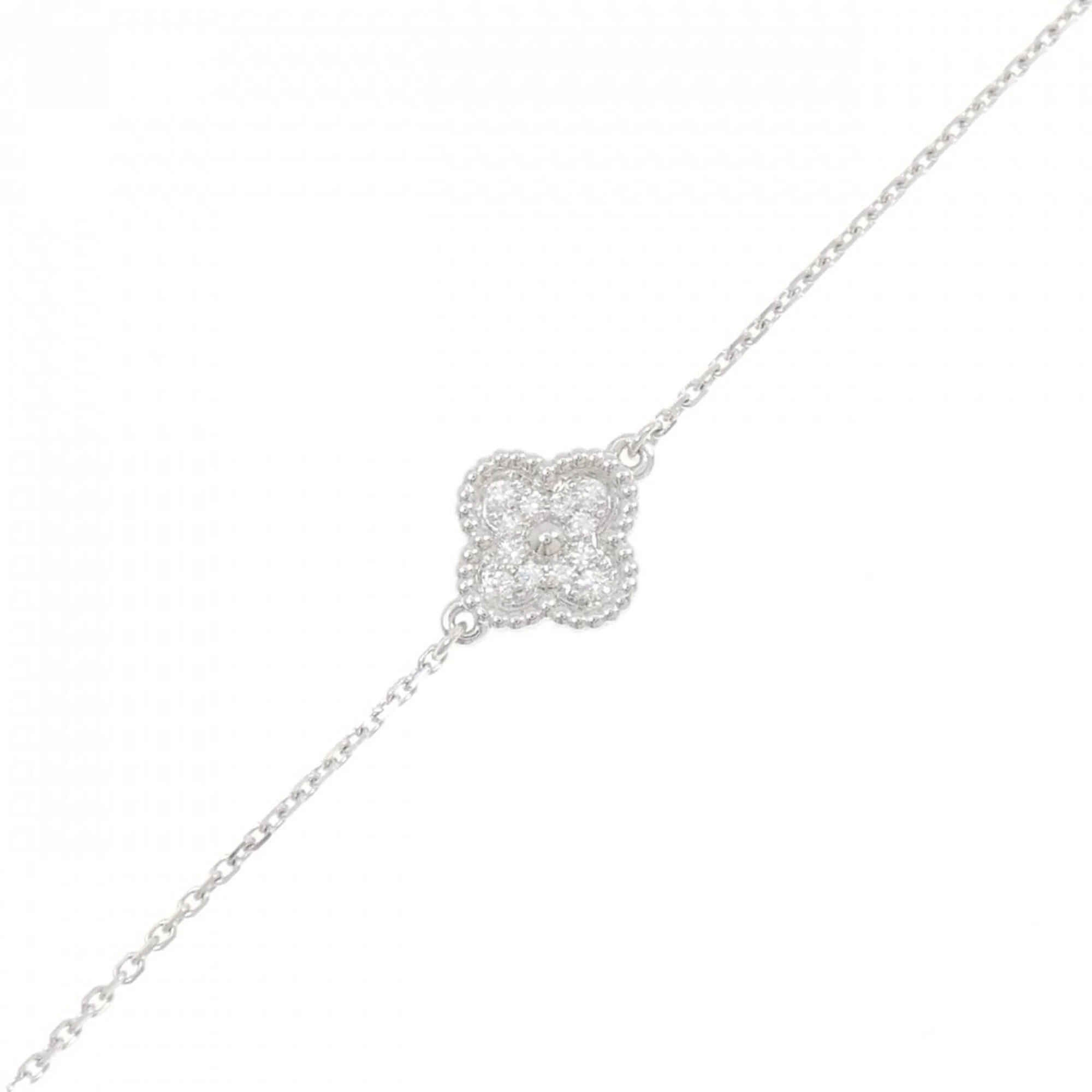 Sweet Alhambra Bracelet 18K White Gold