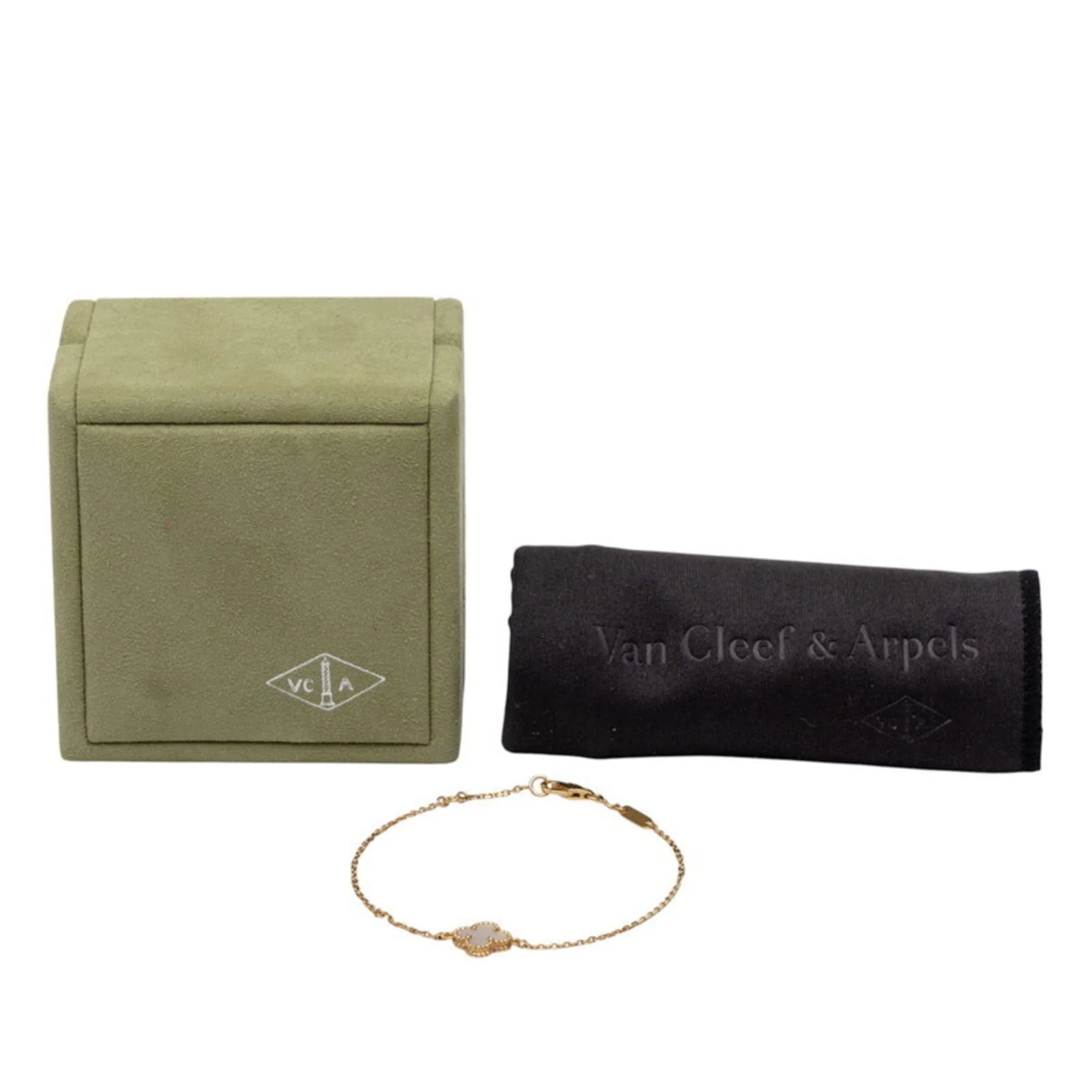 Sweet Alhambra Bracelet 18K Yellow Gold - Image 6