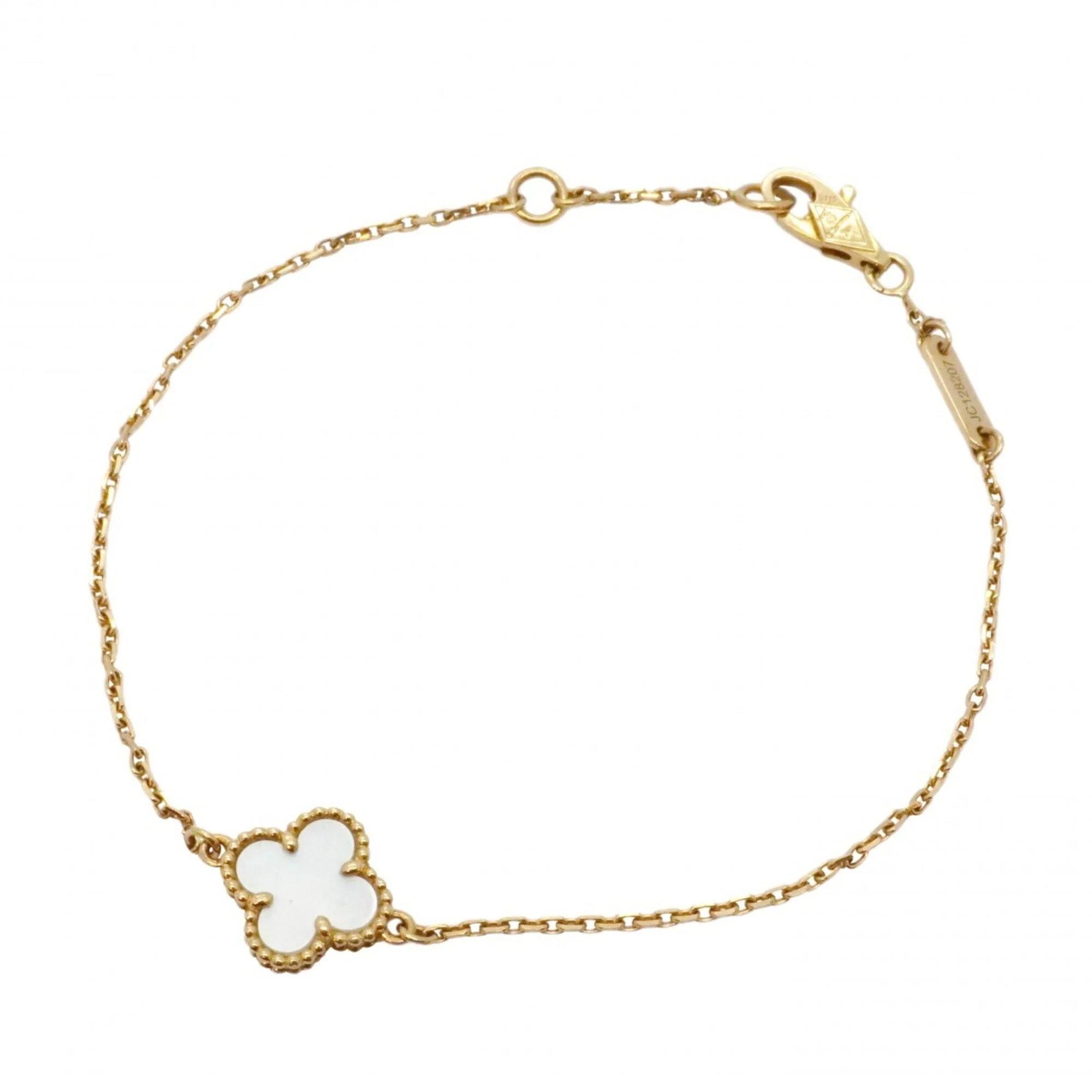 Sweet Alhambra Bracelet 18K Yellow Gold and Mother of Pearl