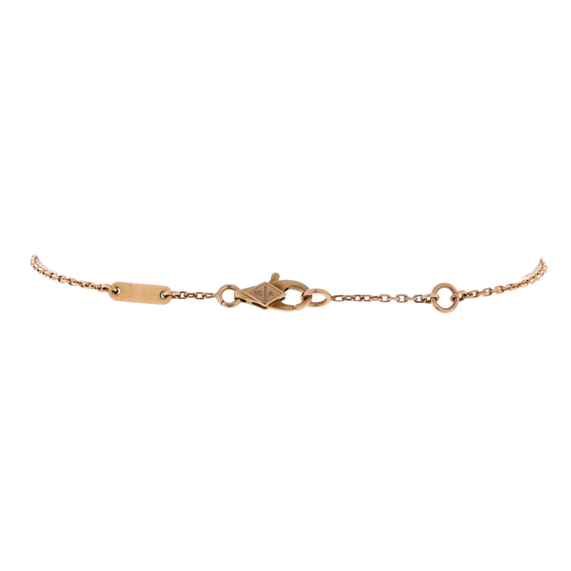 Sweet Alhambra Heart Bracelet 18K Rose Gold with Carnelian - Image 3