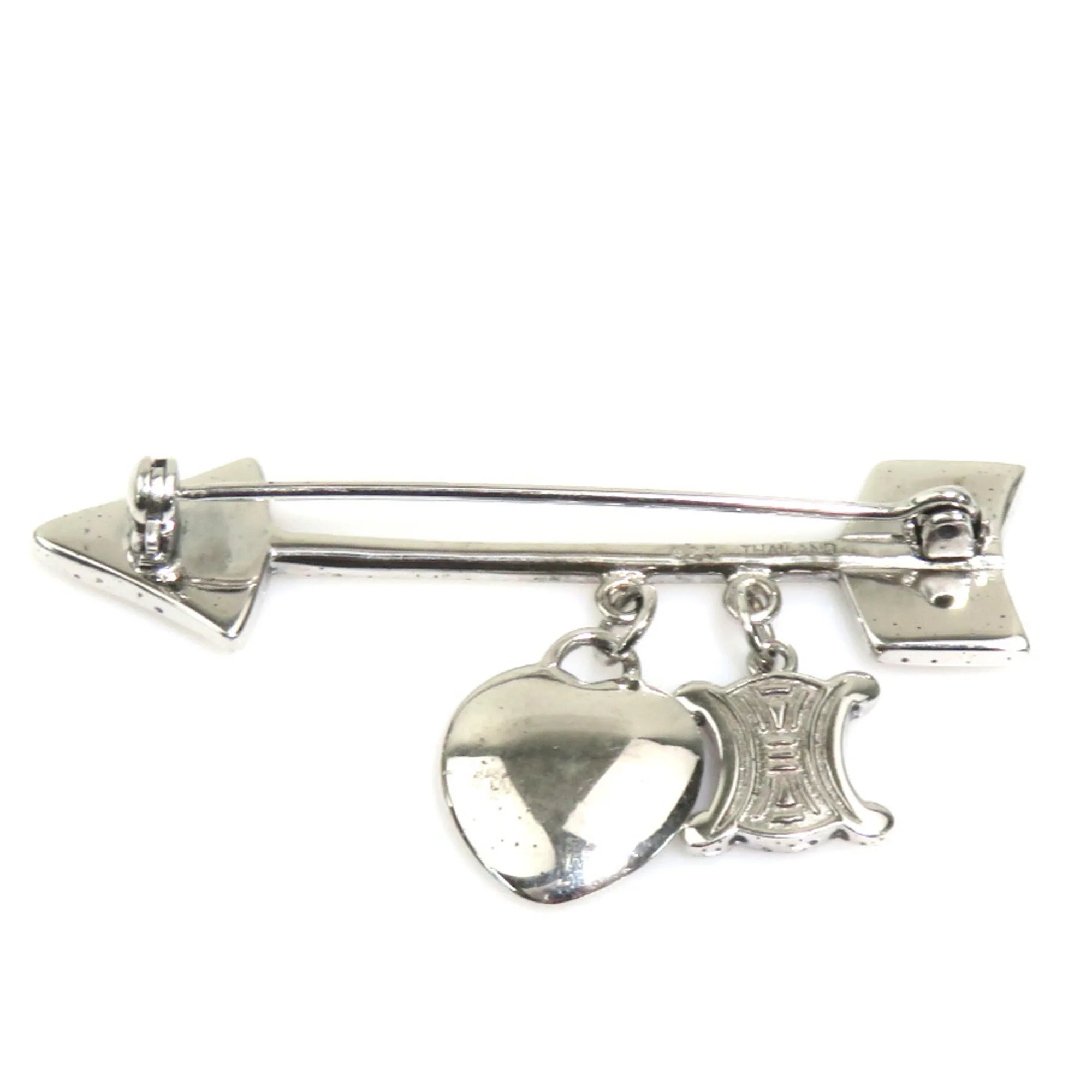 Macadam Arrow Heart Brooch Sterling Silver - Image 5