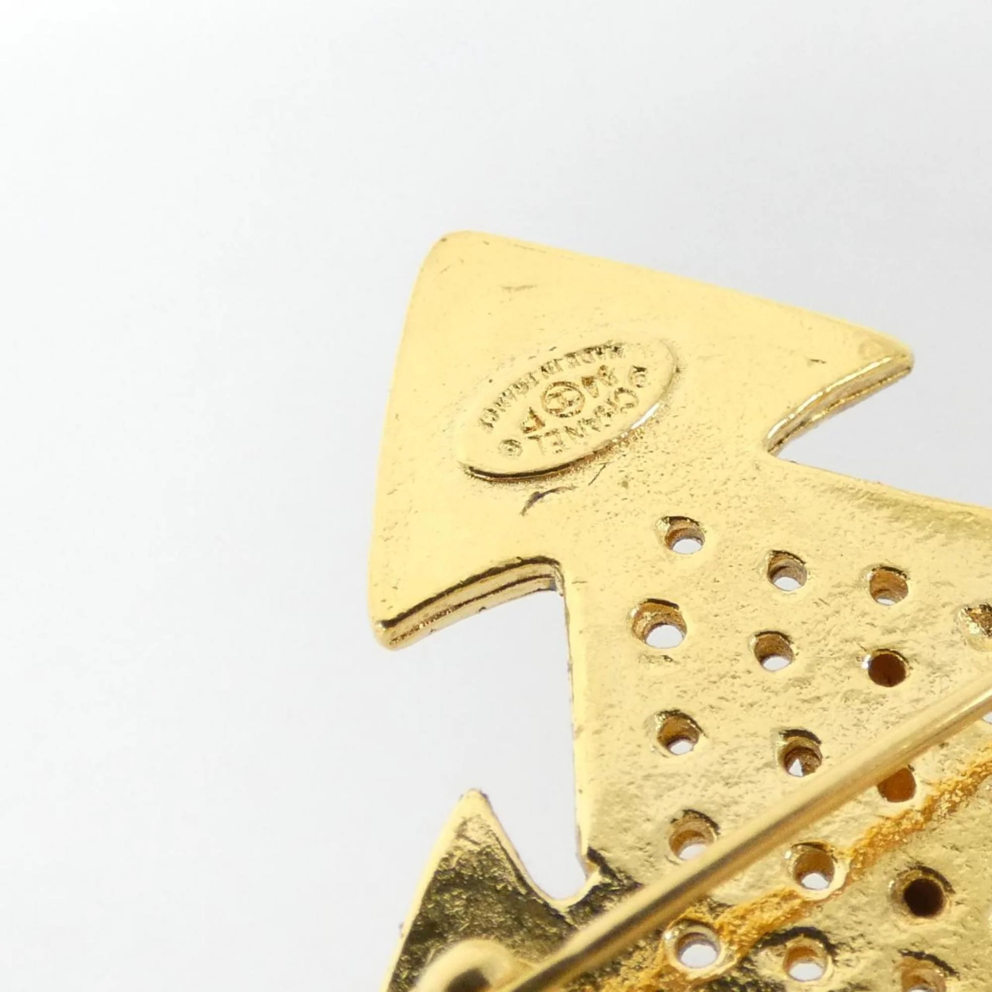 Brooch Gold-Tone Metal - Image 3