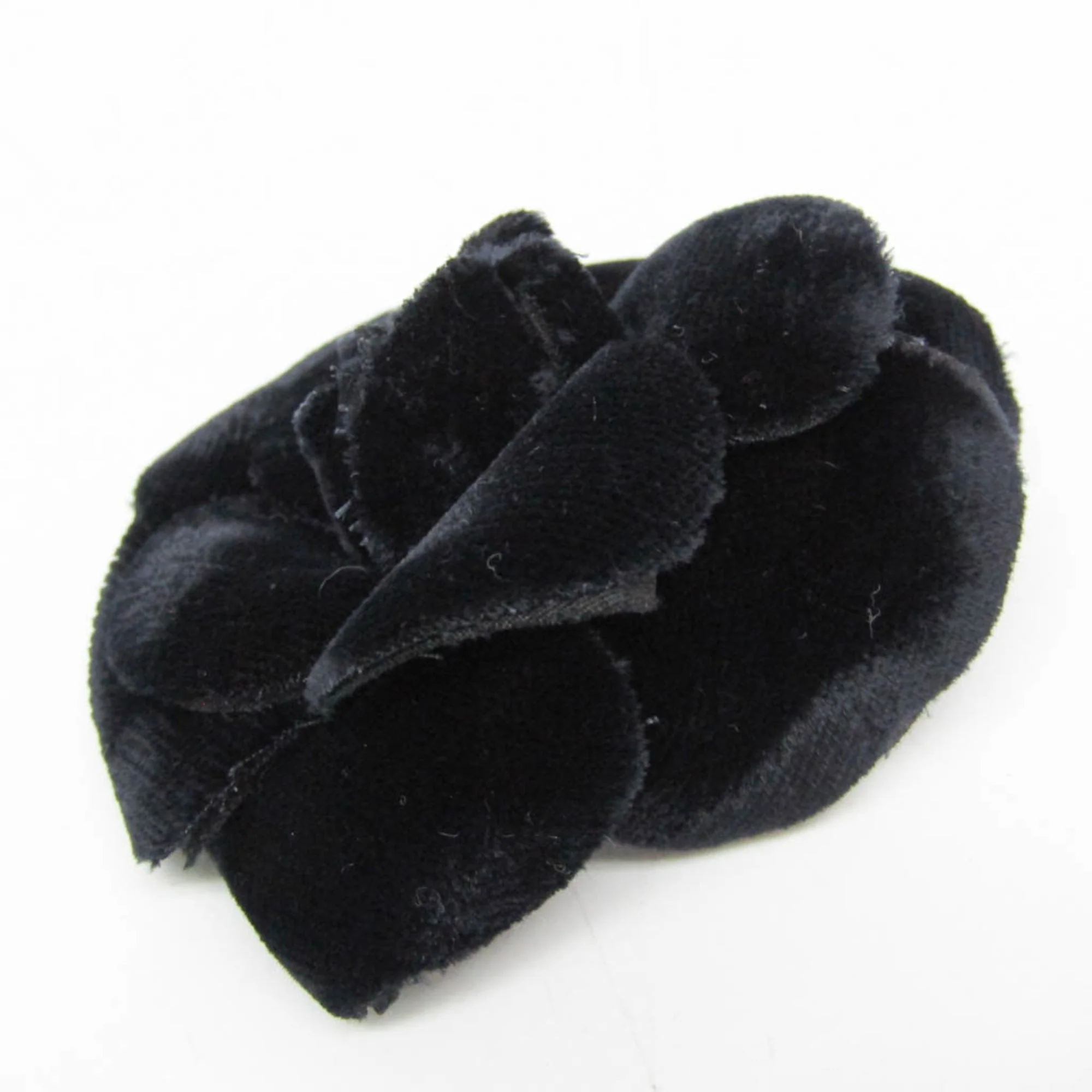 Camellia Brooch Velvet Black - Image 7