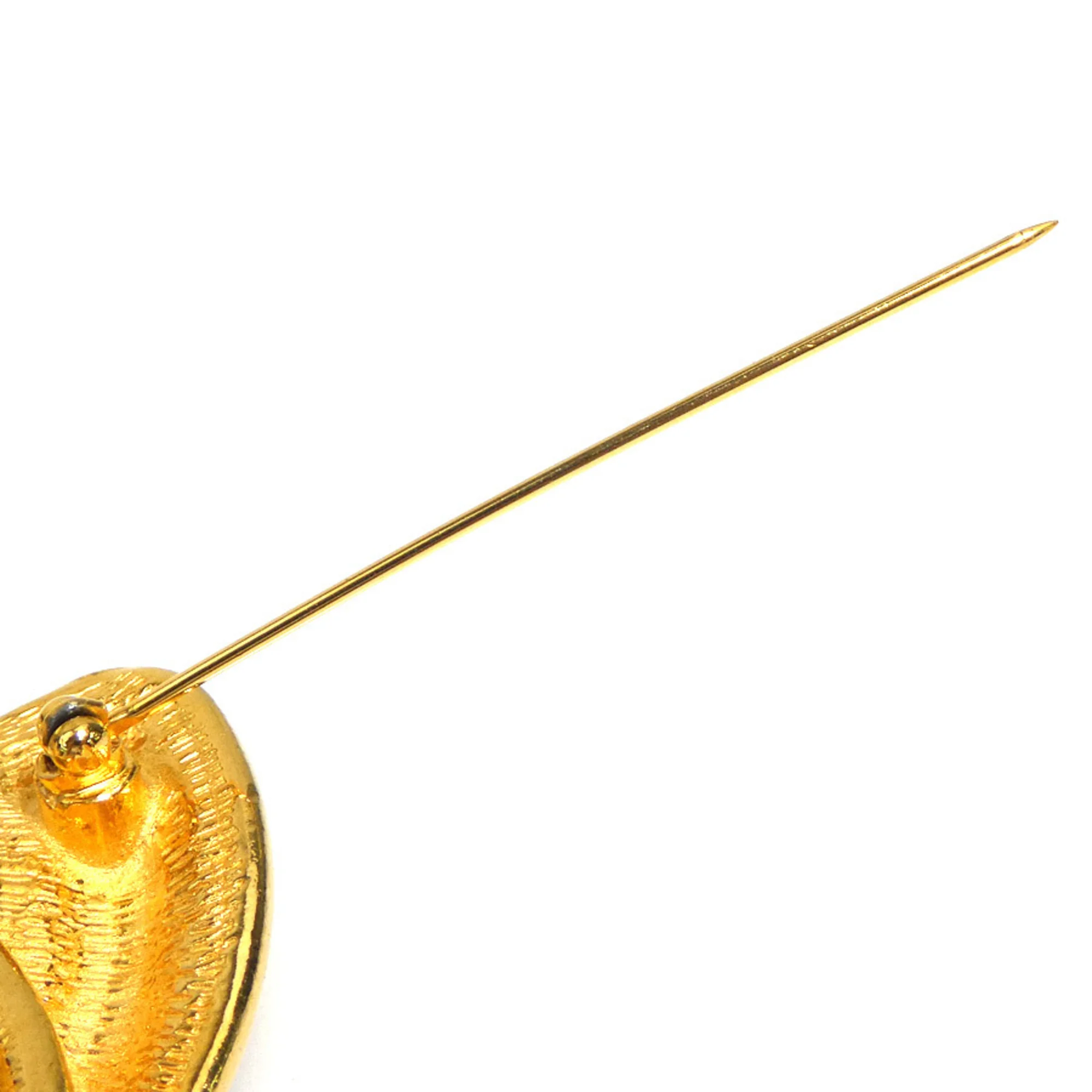 CC Logo Brooch Gold-Tone Metal - Image 7