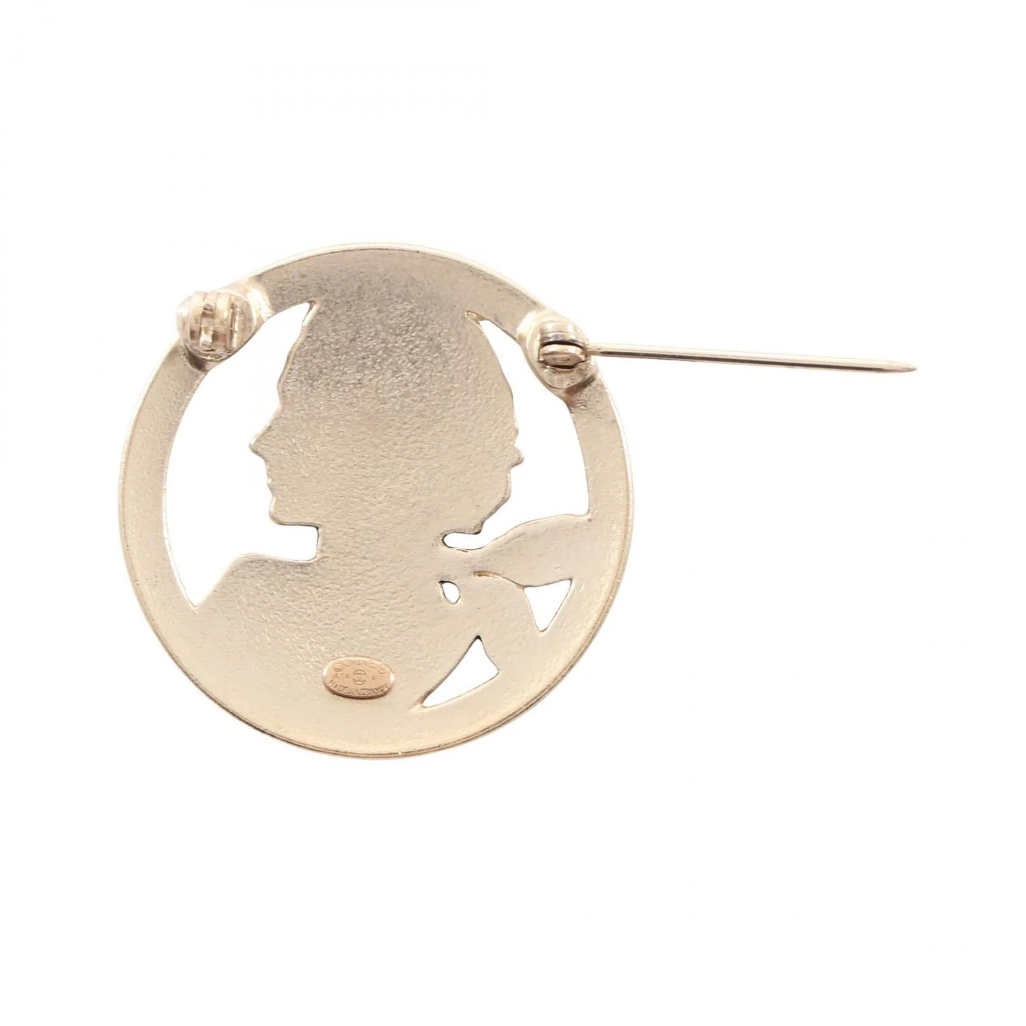 CC Logo Brooch Metal - Image 2