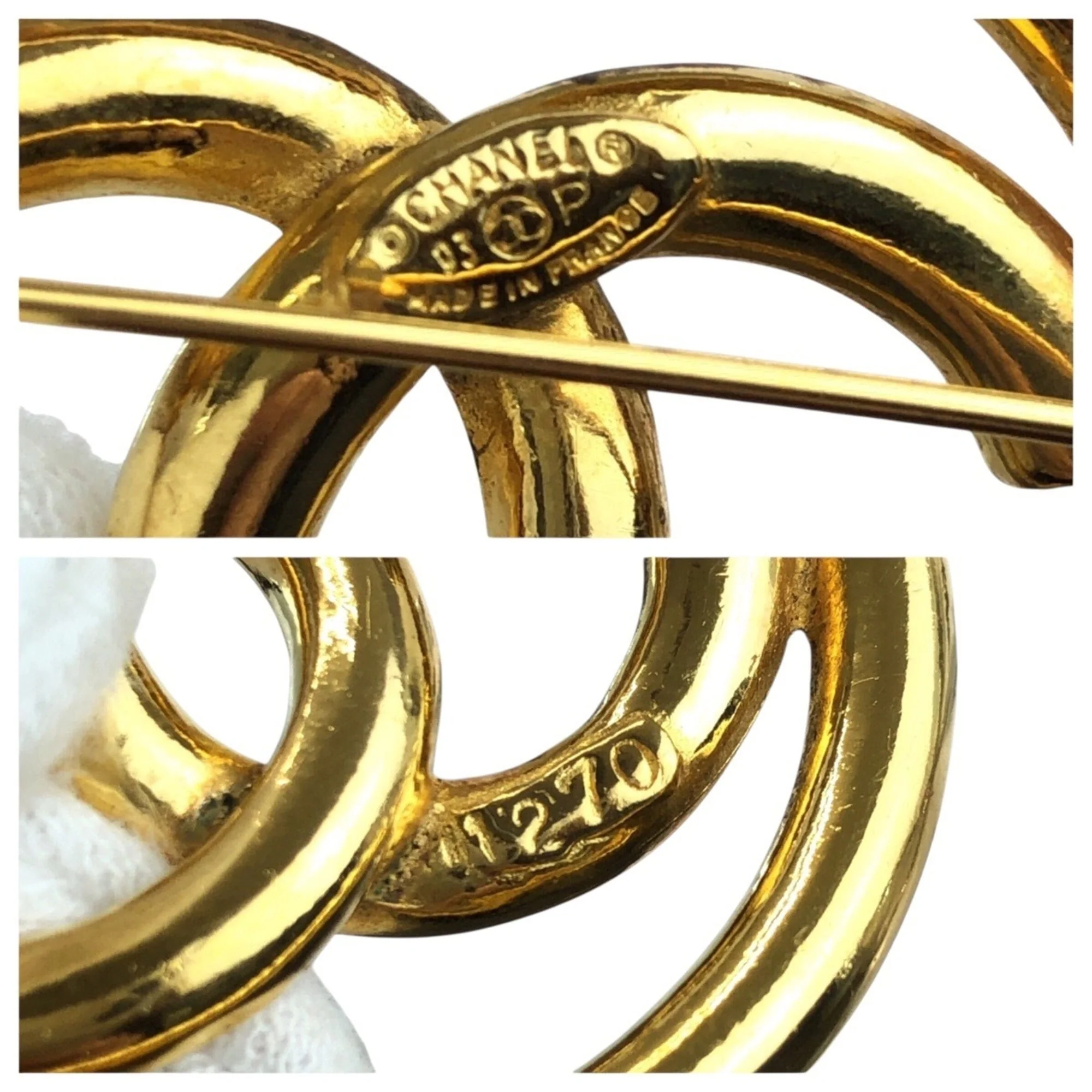 CC Logo Brooch Metal - Image 3