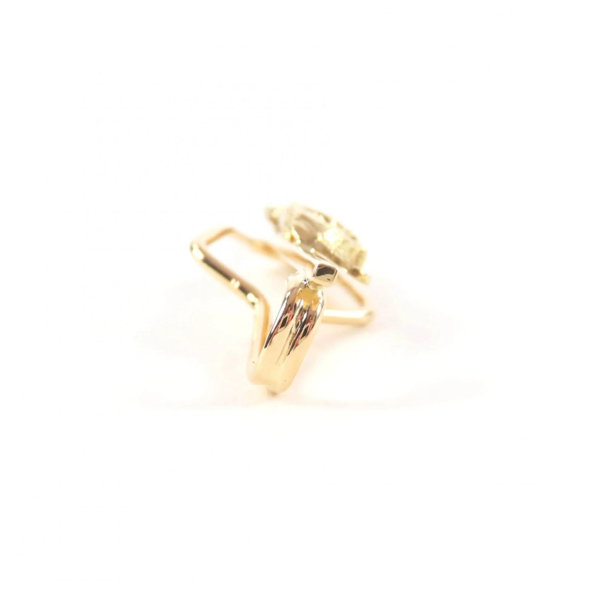 Vintage Tie Pin 18K Yellow Gold Brooch - Image 4