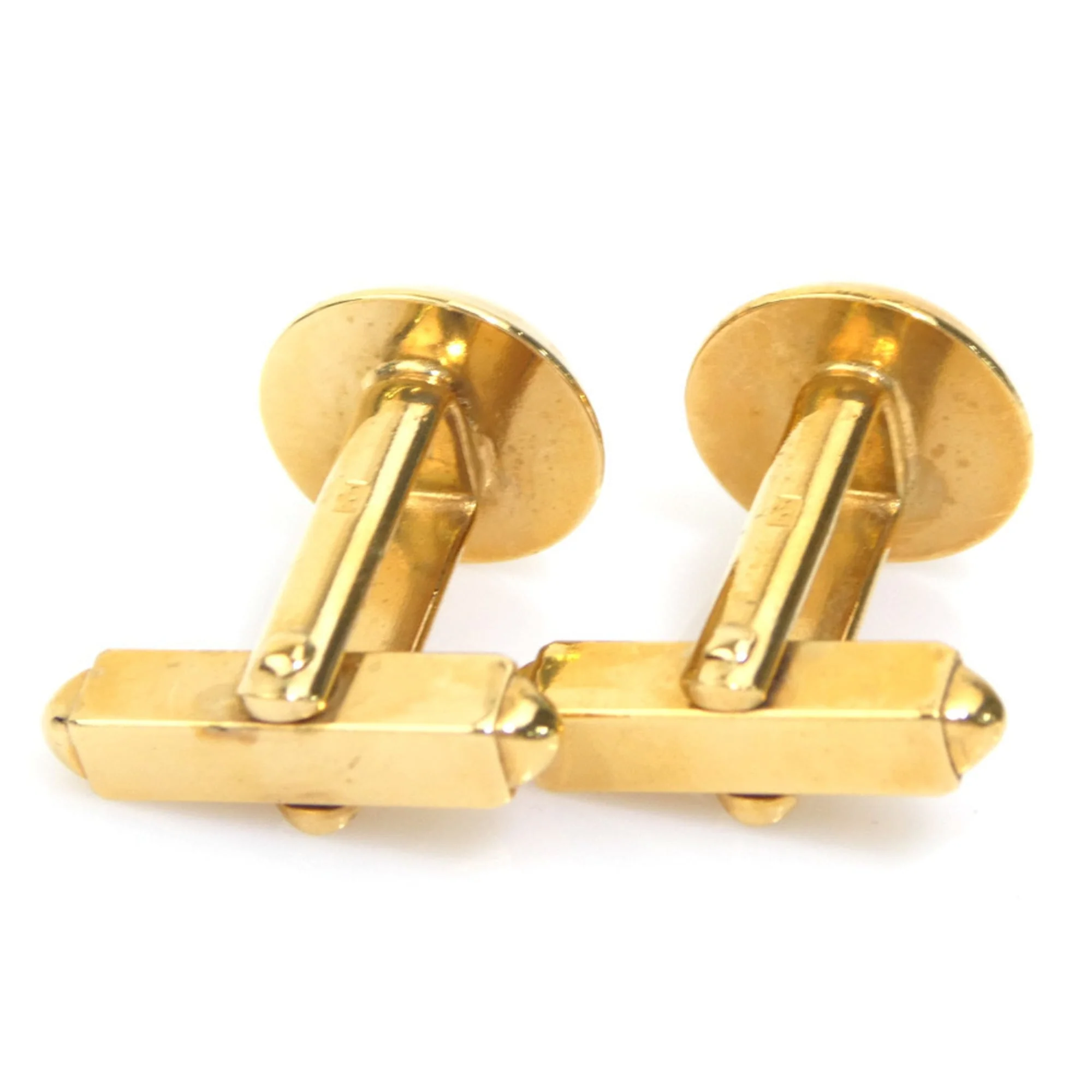 Cufflinks Metal Dark Green and Gold Bracelet - Image 5