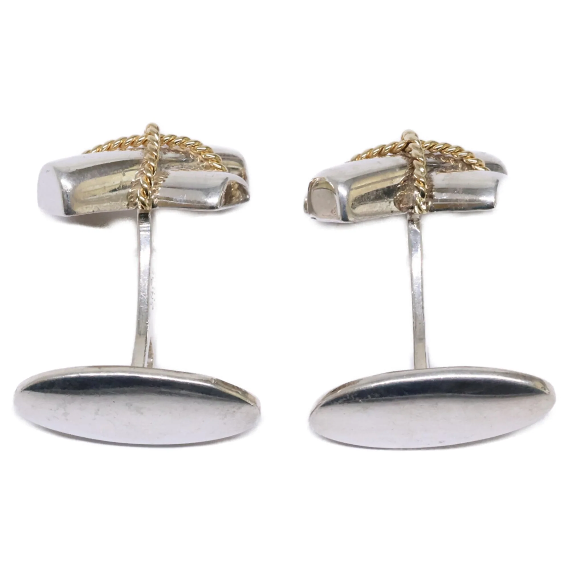 Cross Motif Cufflinks Sterling Silver Bracelet - Image 6
