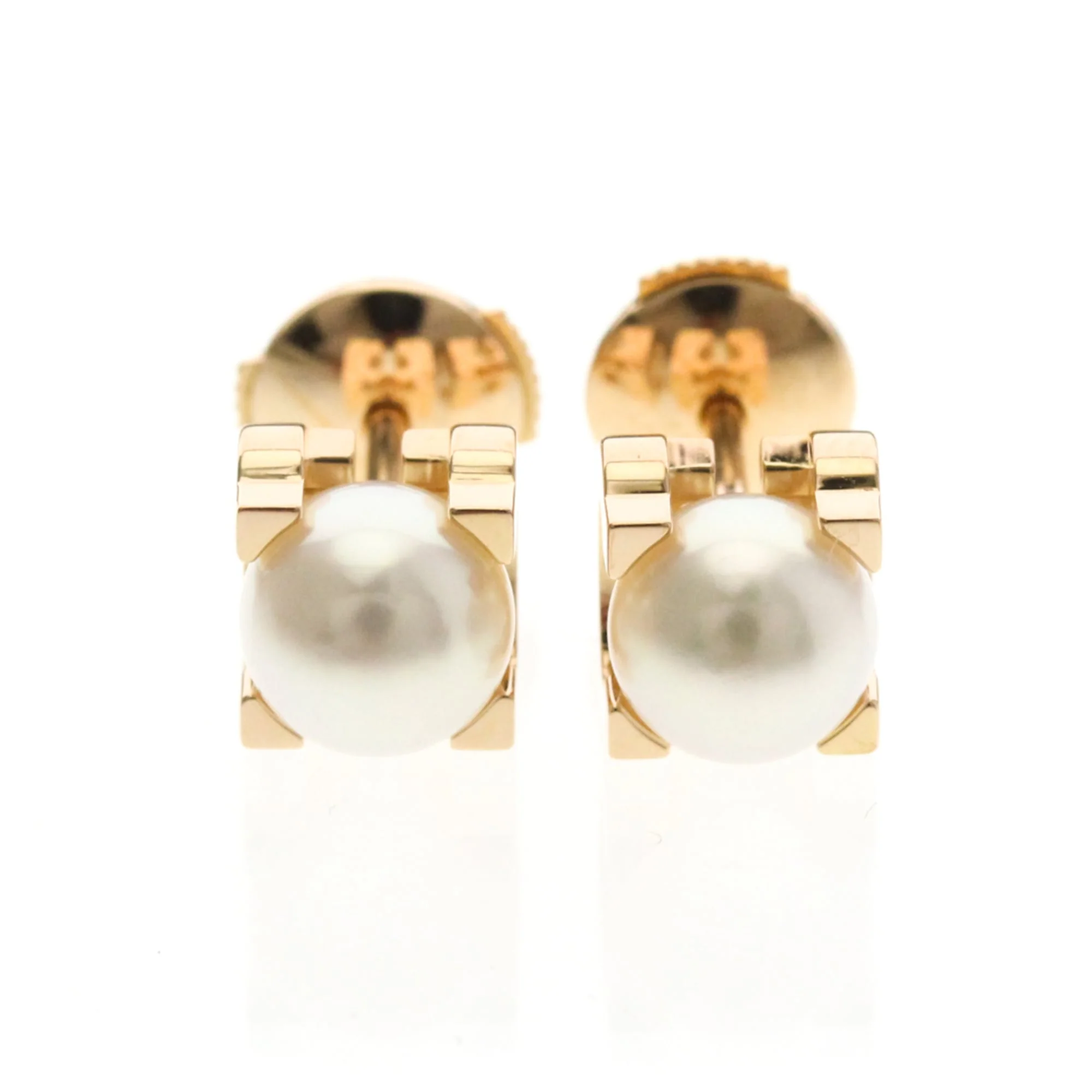 C de Cartier Earrings 18K Rose Gold 18K Rose Gold