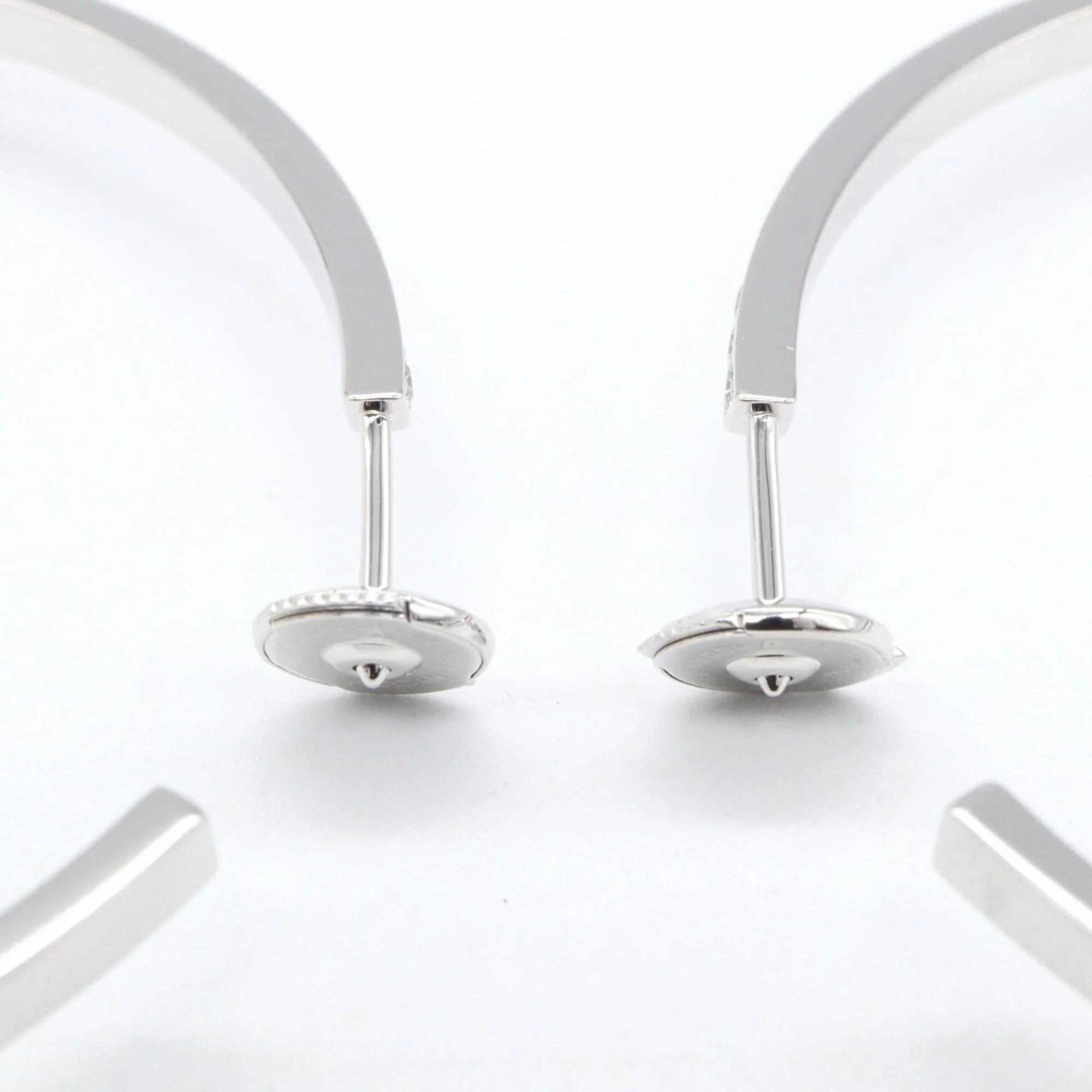 Earrings Hoop 18K White Gold - Image 3