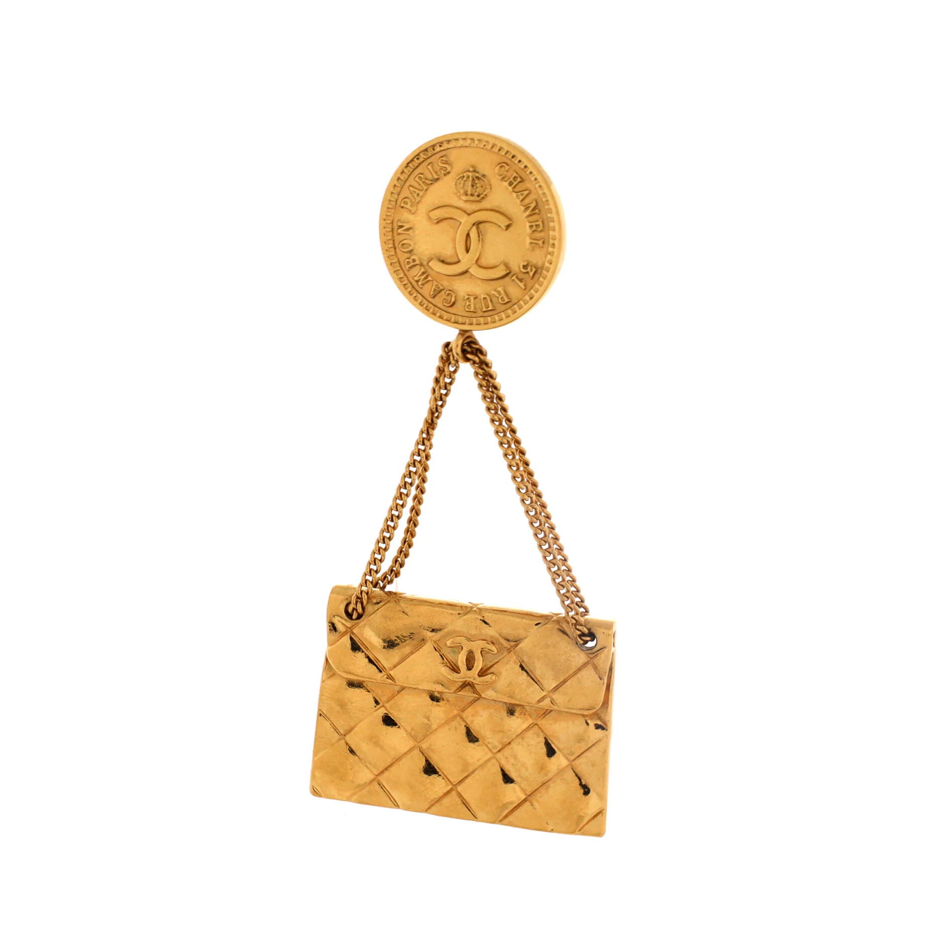 31 Rue Cambon Flap Bag Clip-On Earrings Metal - Image 2