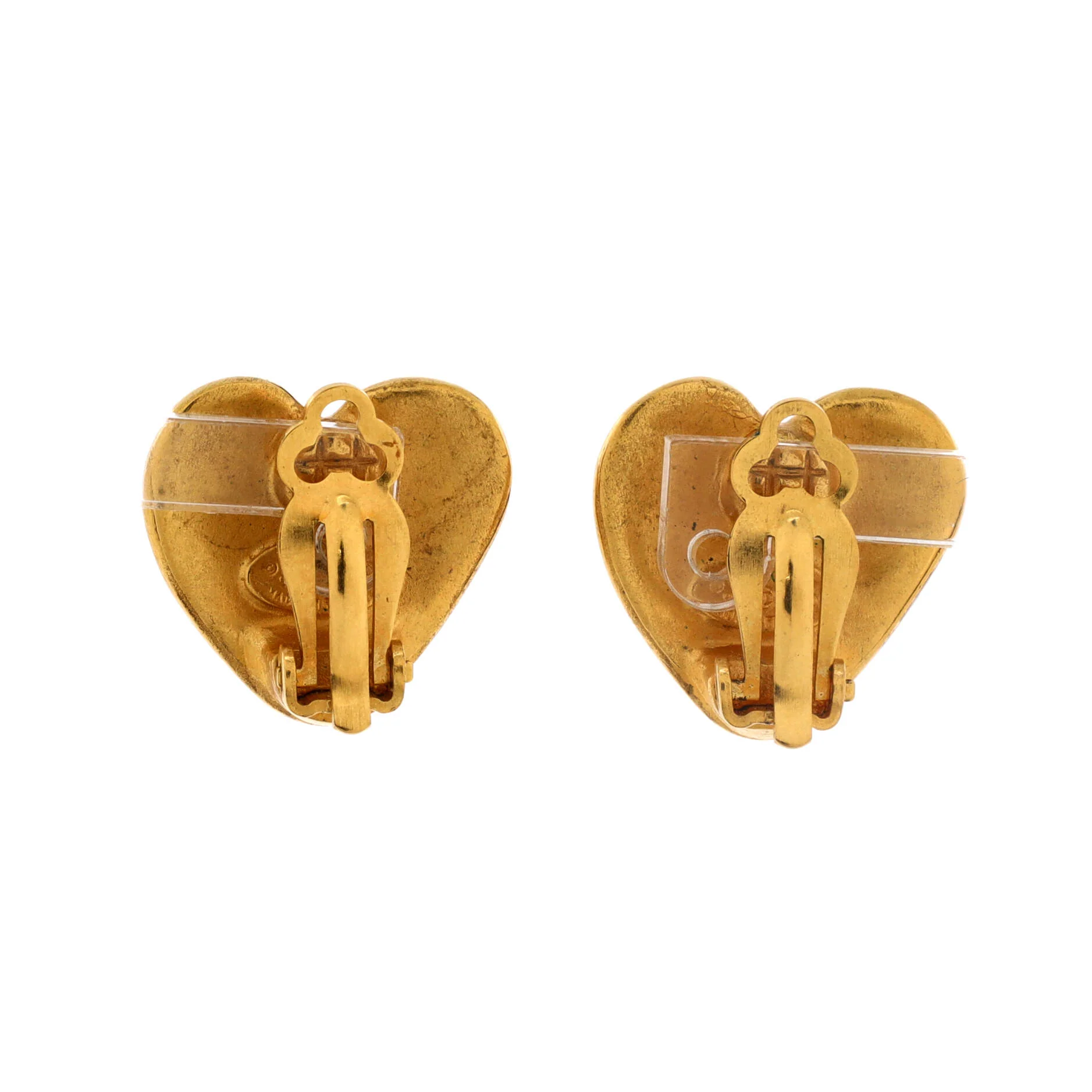 CC Hearts Clip On Earrings Metal - Image 2