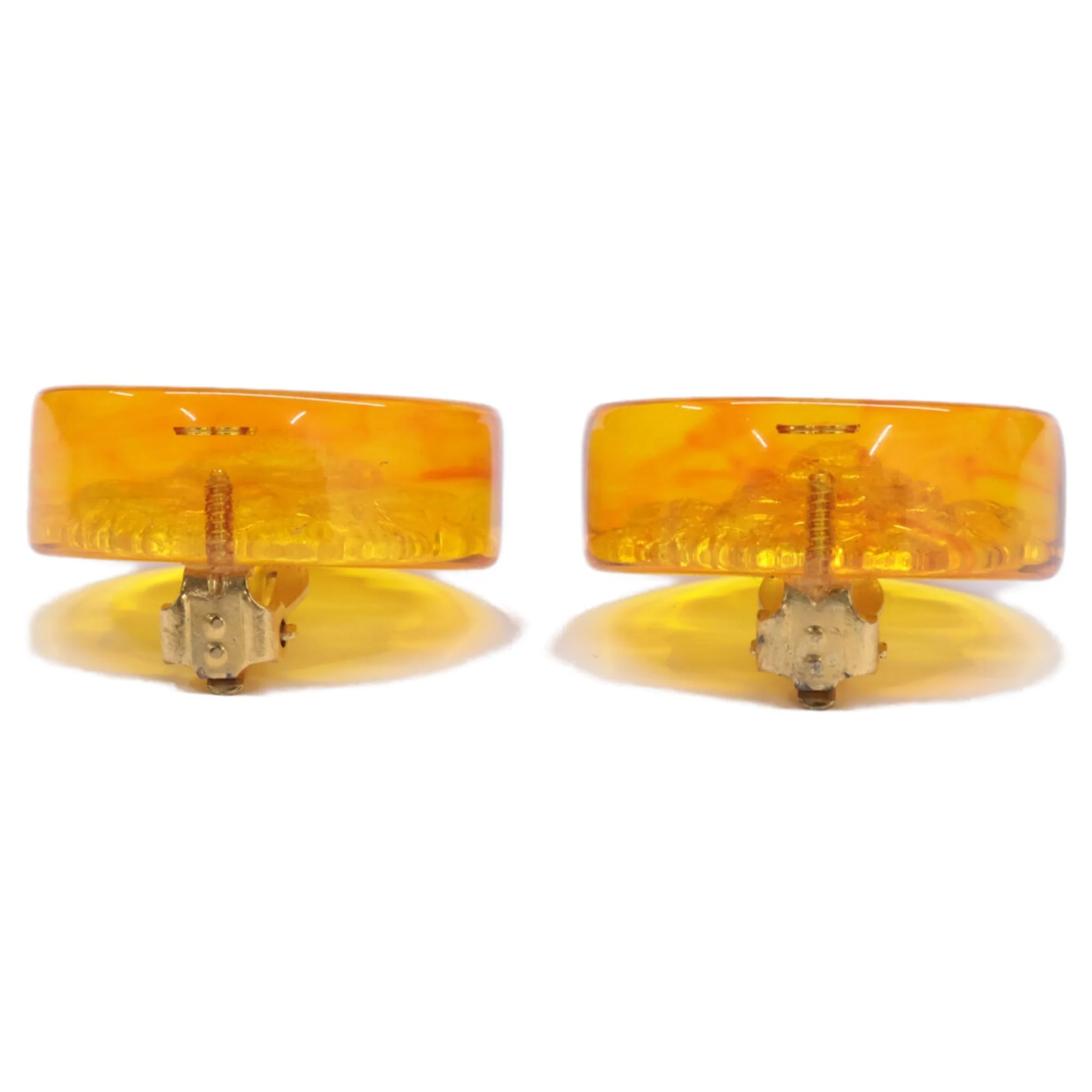 CC Logo Clip-On Earrings Gold-Tone Metal Gold-Tone Metal - Image 6