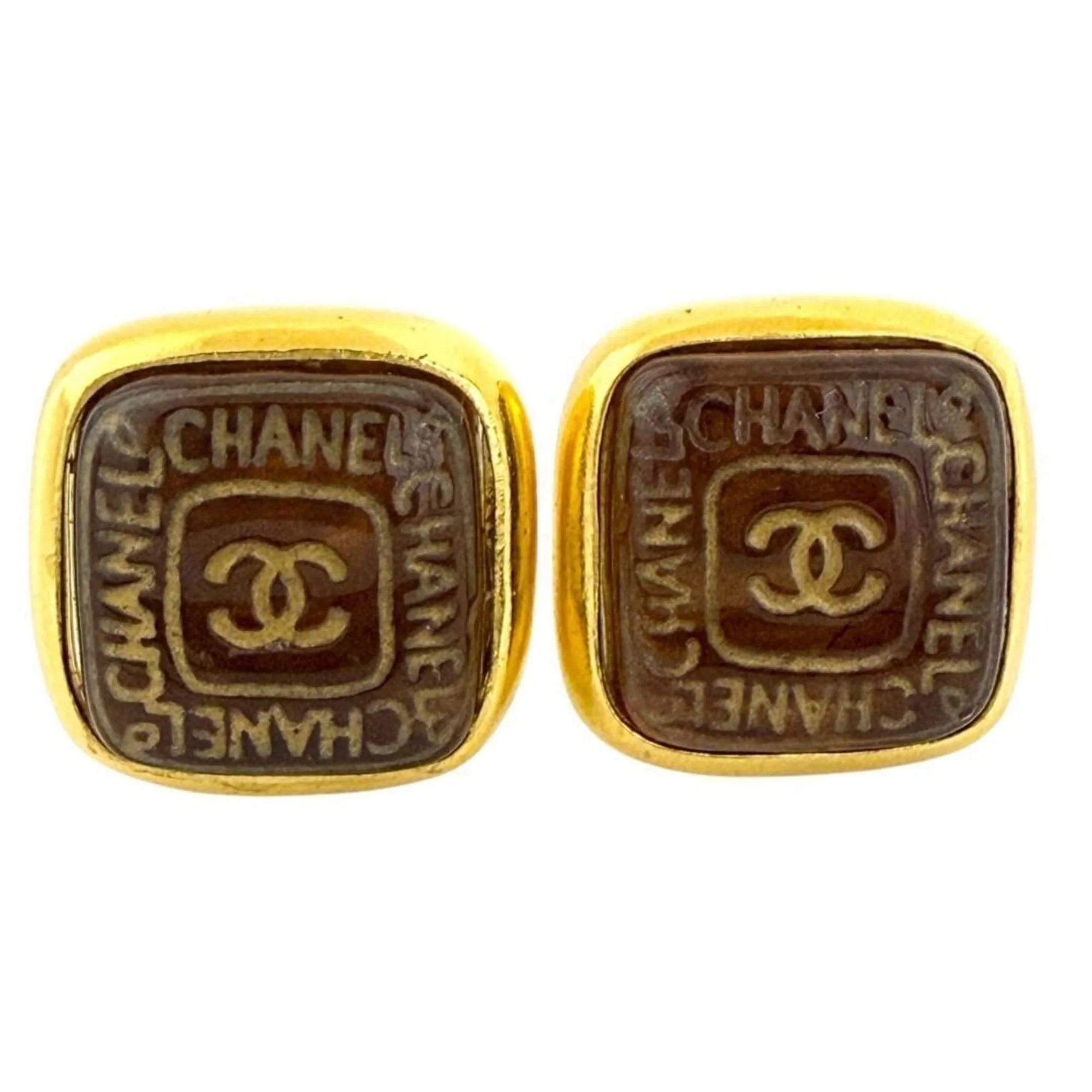 CC Logo Clip-On Earrings Metal - Image 6