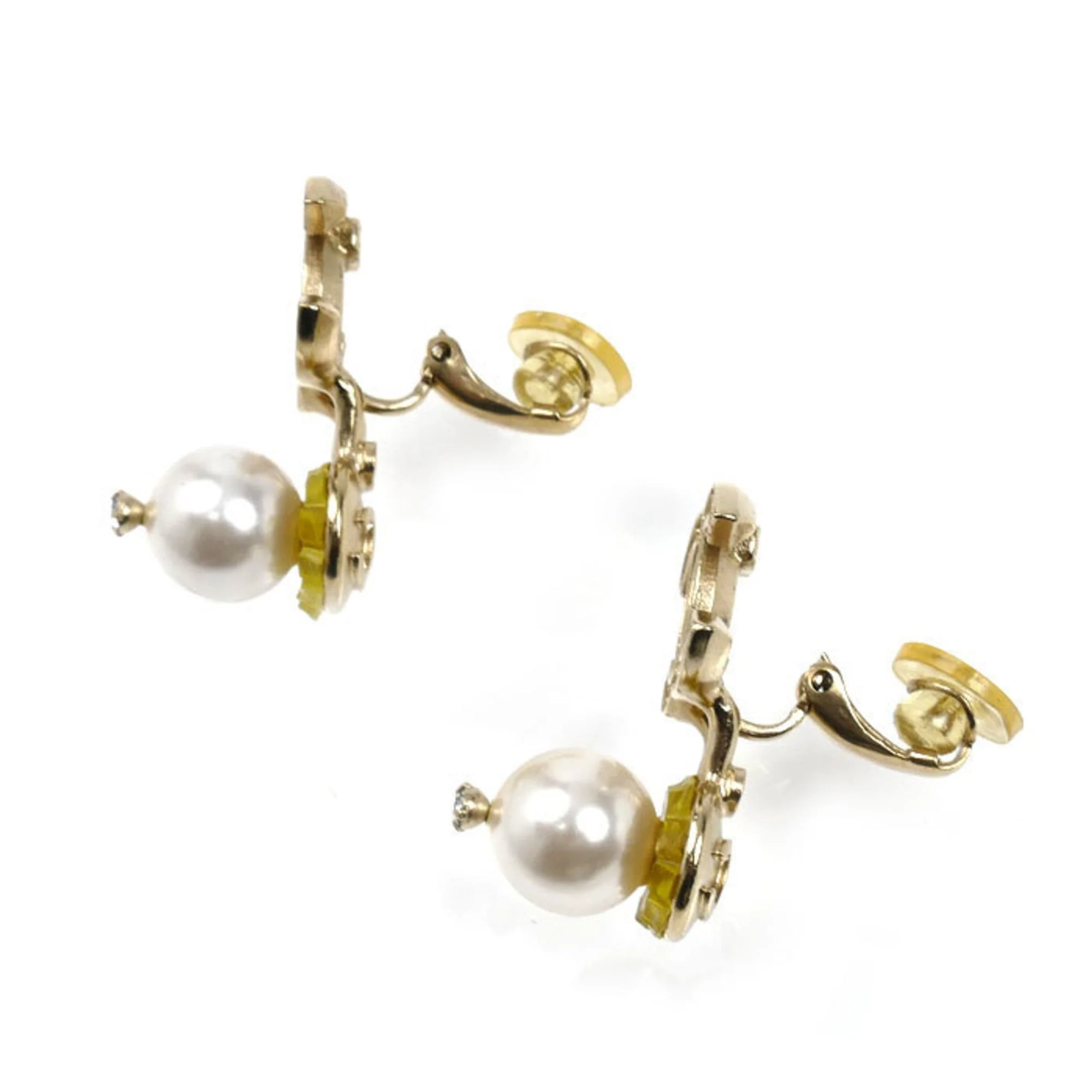 CC Logo Clip-On Earrings Metal - Image 4
