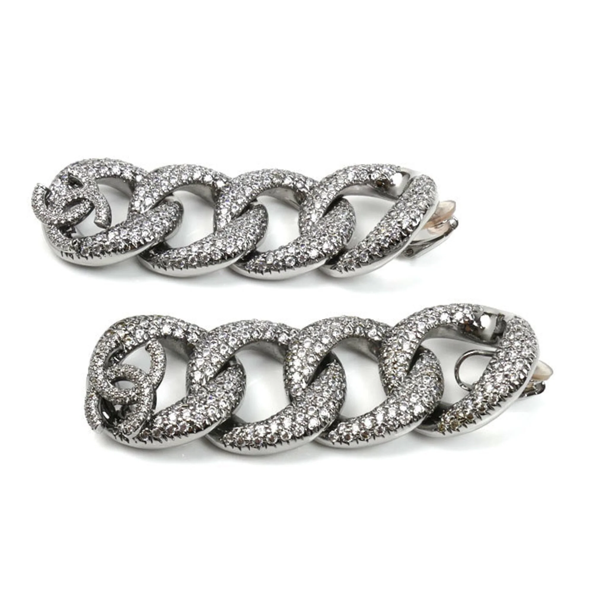 CC Logo Clip-On Earrings Metal - Image 3