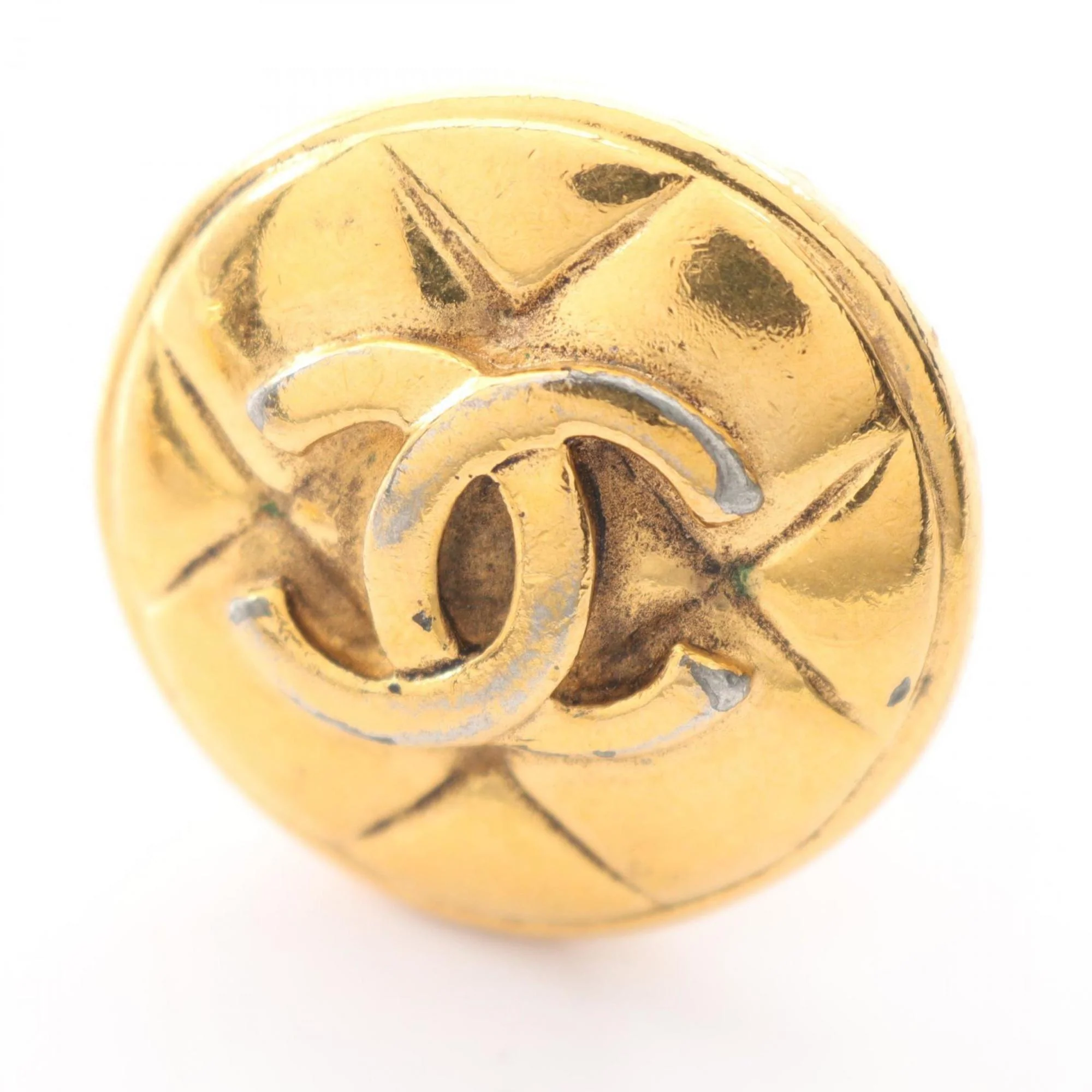 CC Logo Clip-On Earrings Metal Gold-Tone Metal - Image 8