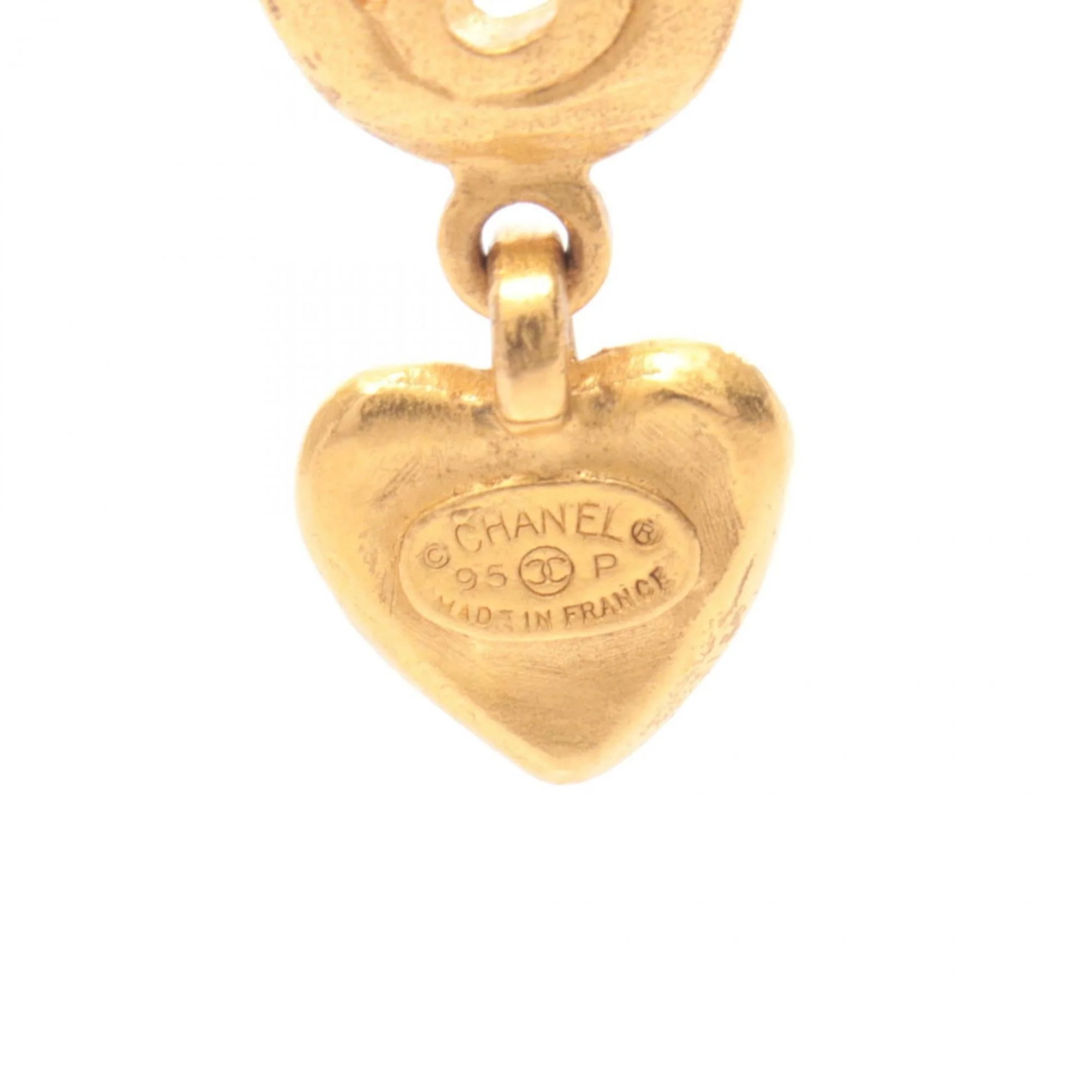 CC Logo Clip-On Earrings Metal Gold-Tone Metal - Image 3