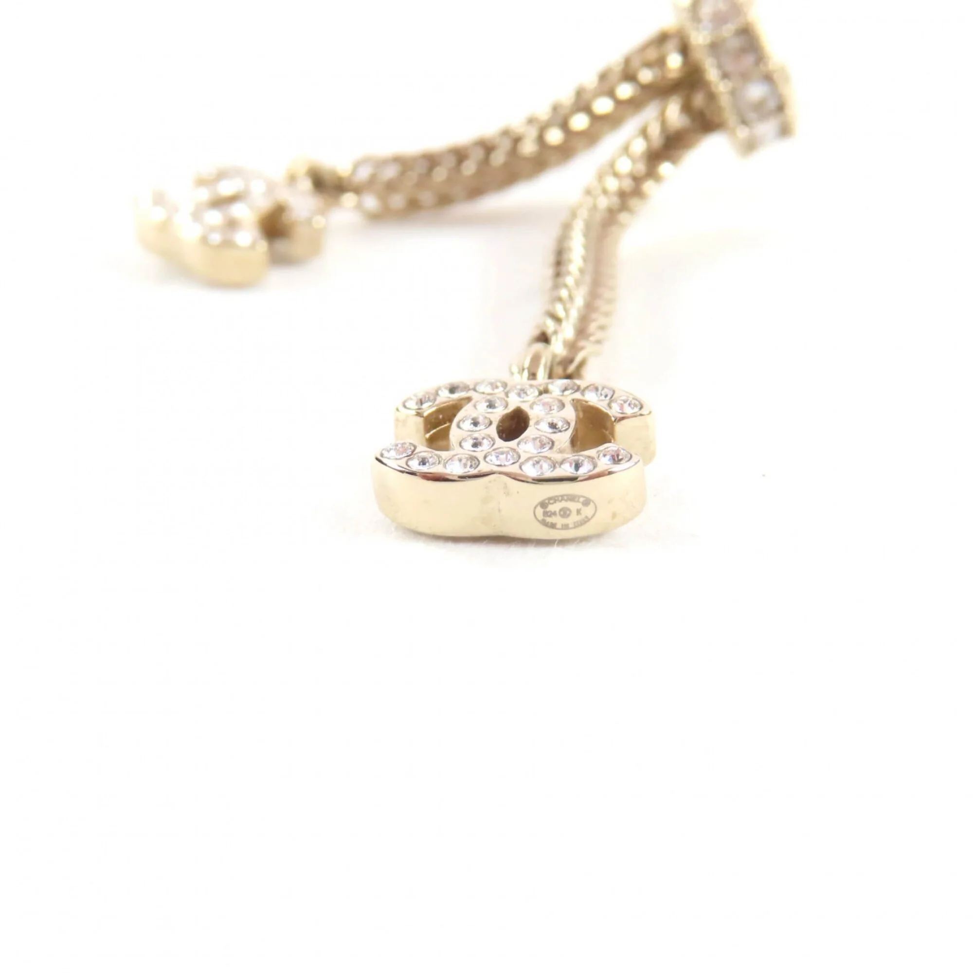 CC Logo Earrings Metal Gold-Tone Metal - Image 7