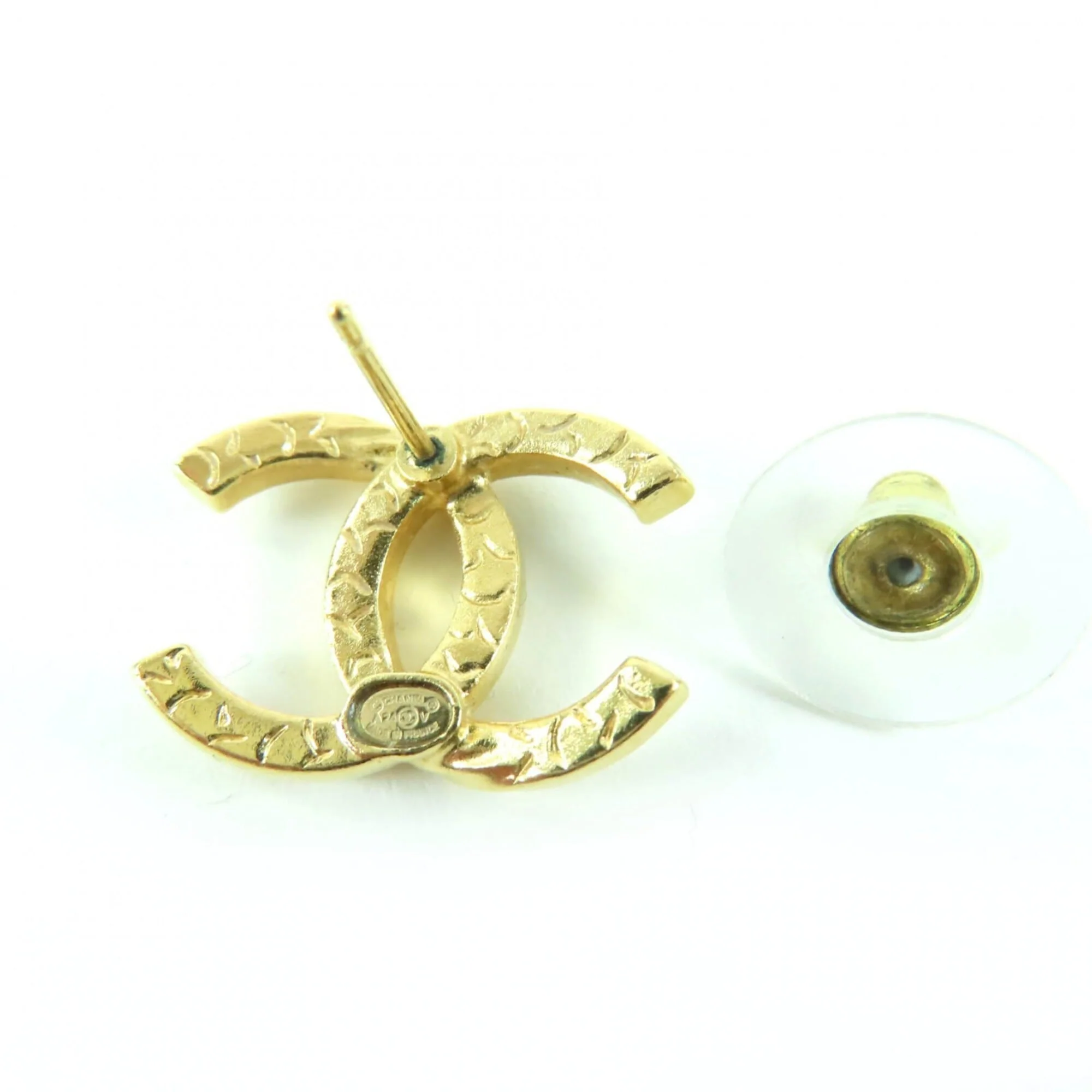 CC Logo Earrings Metal Gold-Tone Metal - Image 6