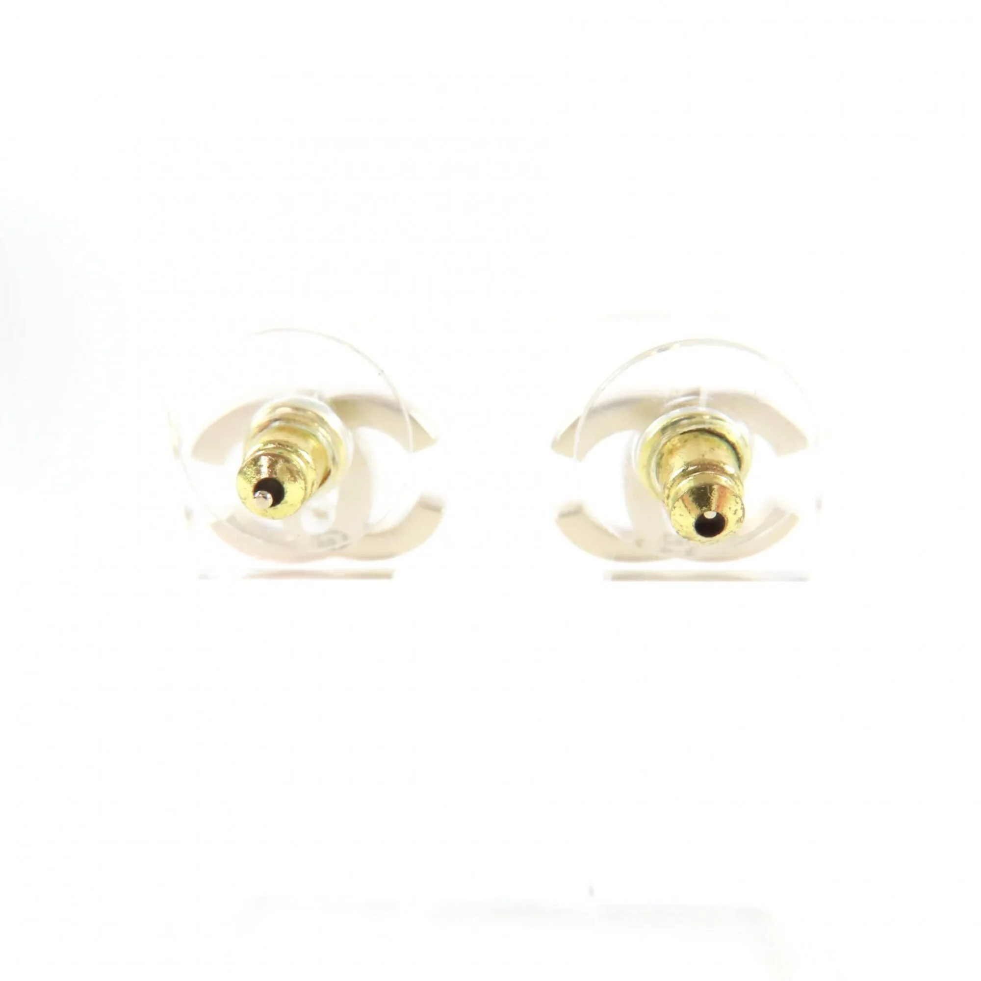CC Logo Earrings Metal Gold-Tone Metal - Image 4