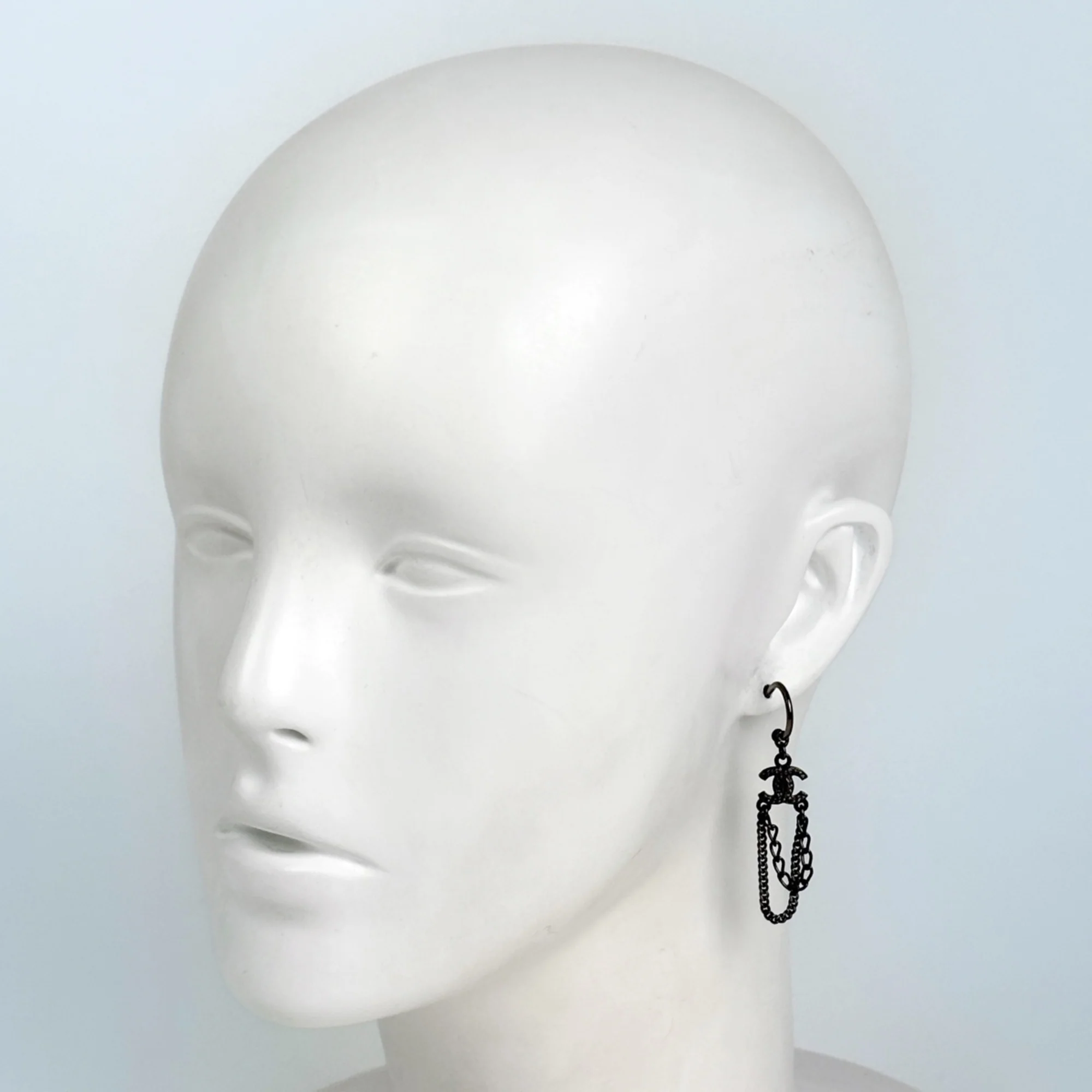 CC Logo Earrings Silver-Tone Metal Silver-Tone Metal - Image 6