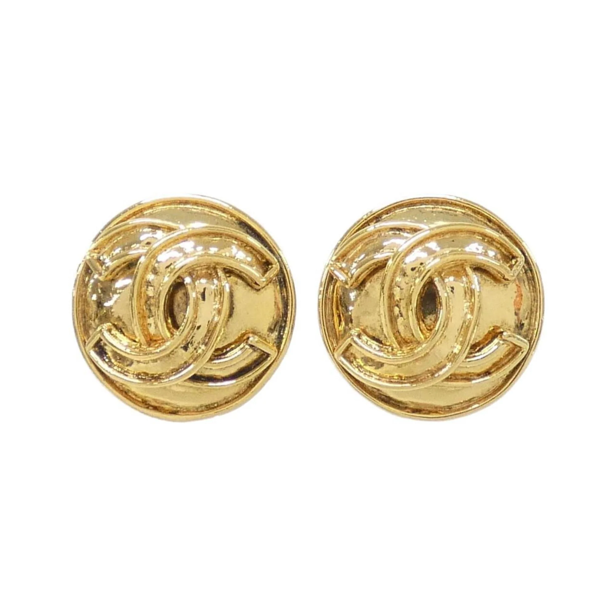 Clip-On Earrings Clip-On Gold-Tone Metal