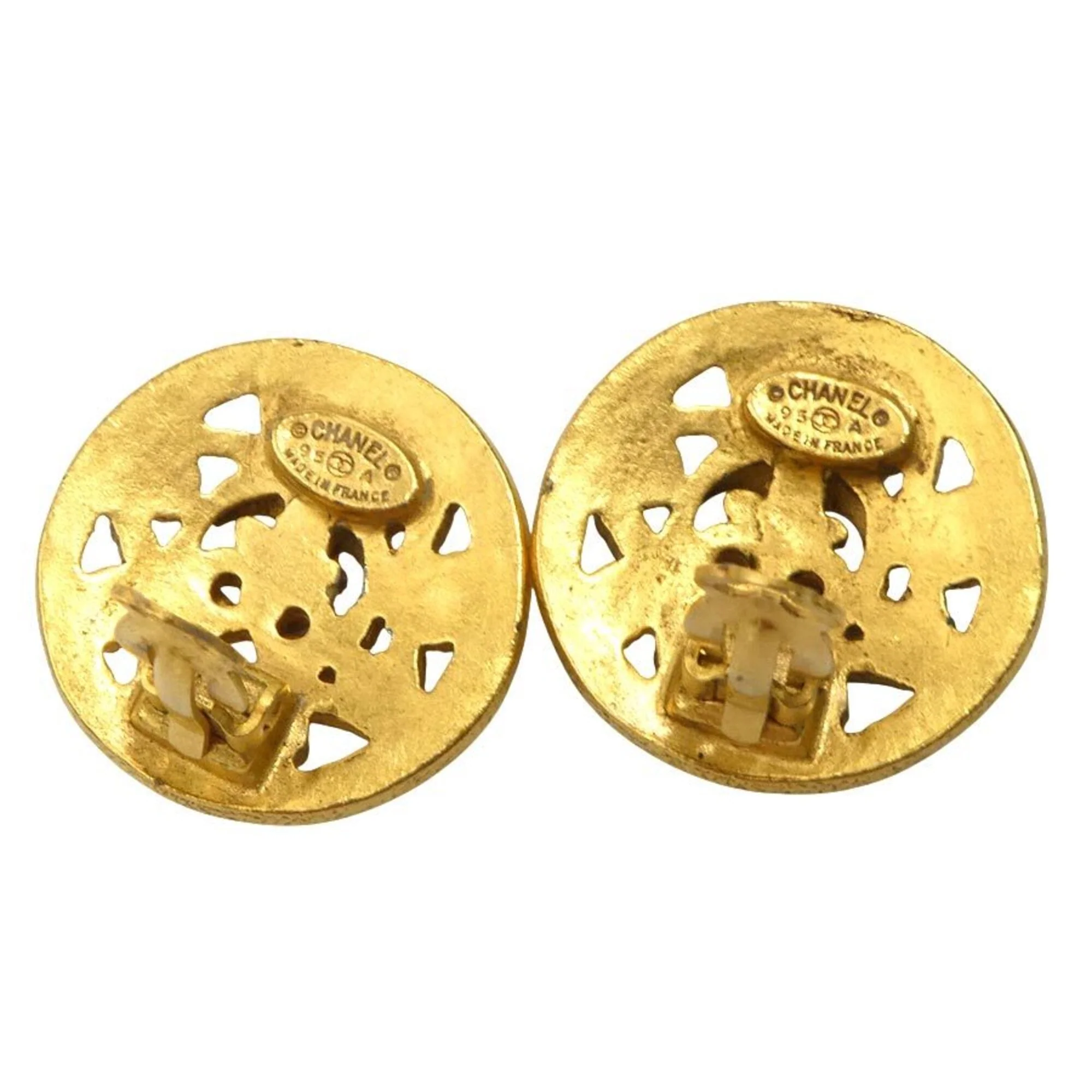 Clip-On Earrings Clip-On Gold-Tone Metal - Image 6