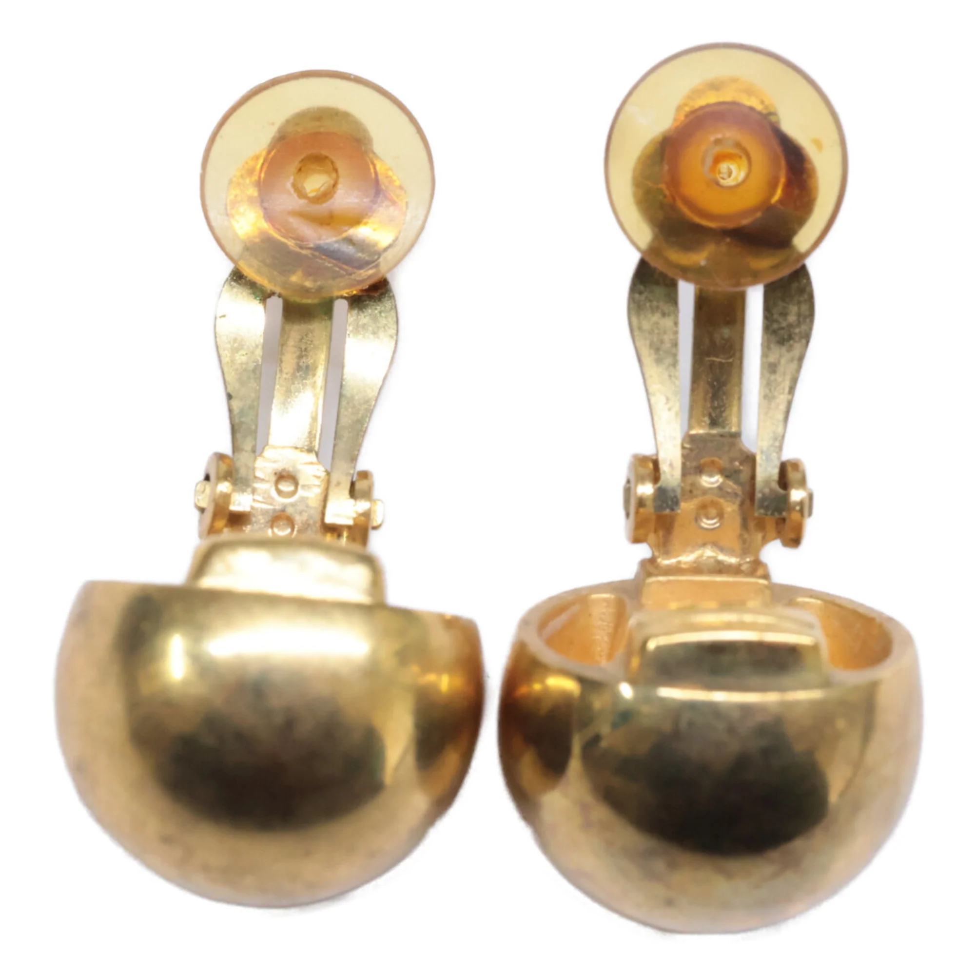 Clip-On Earrings Logo Clip-On Gold-Tone Metal - Image 7