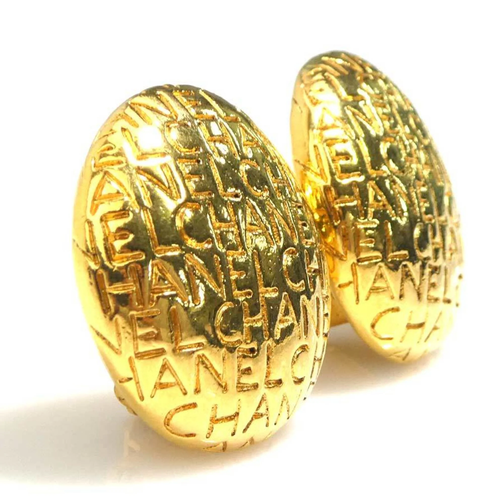 Earrings Logo Gold-Tone Metal - Image 2