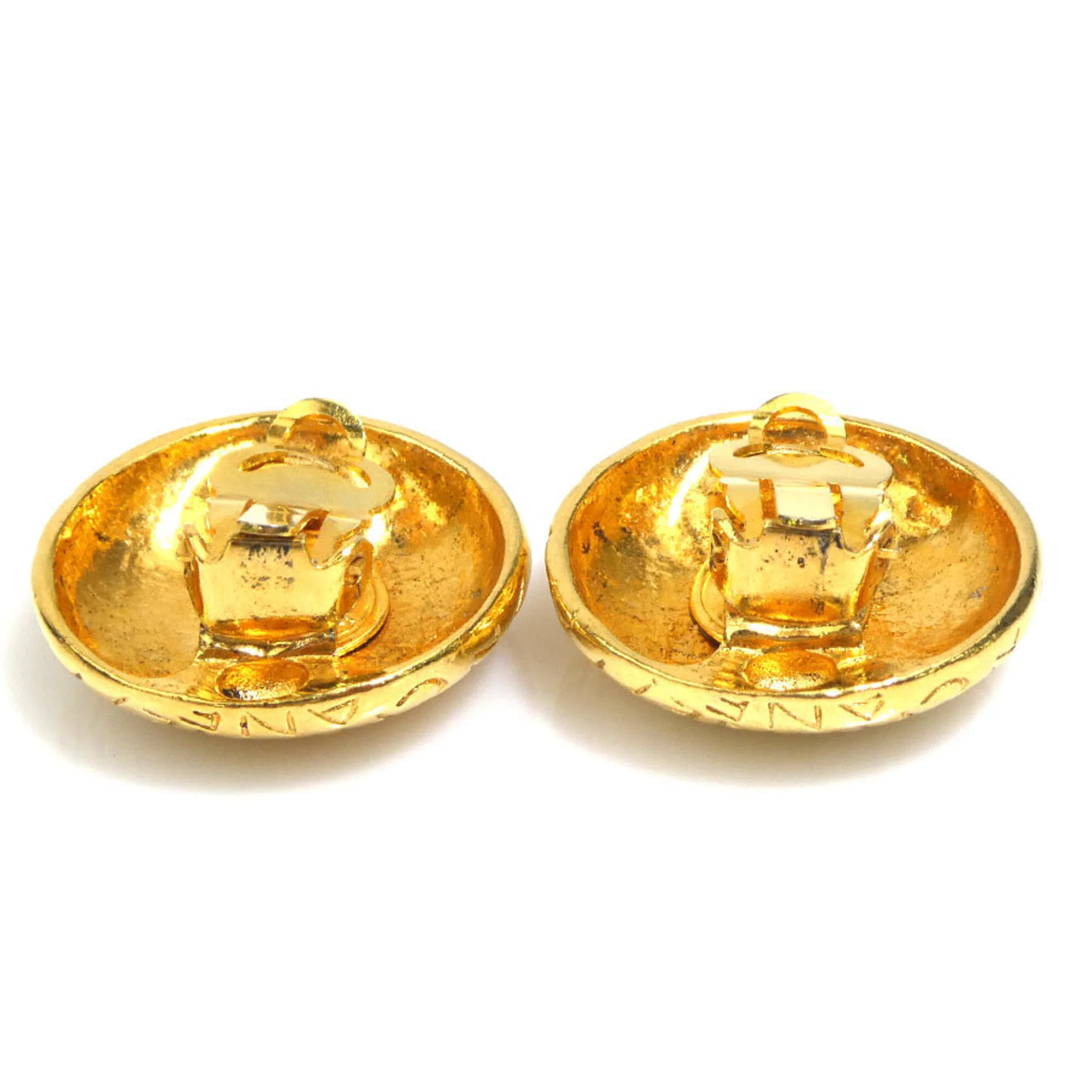 Earrings Logo Gold-Tone Metal - Image 4