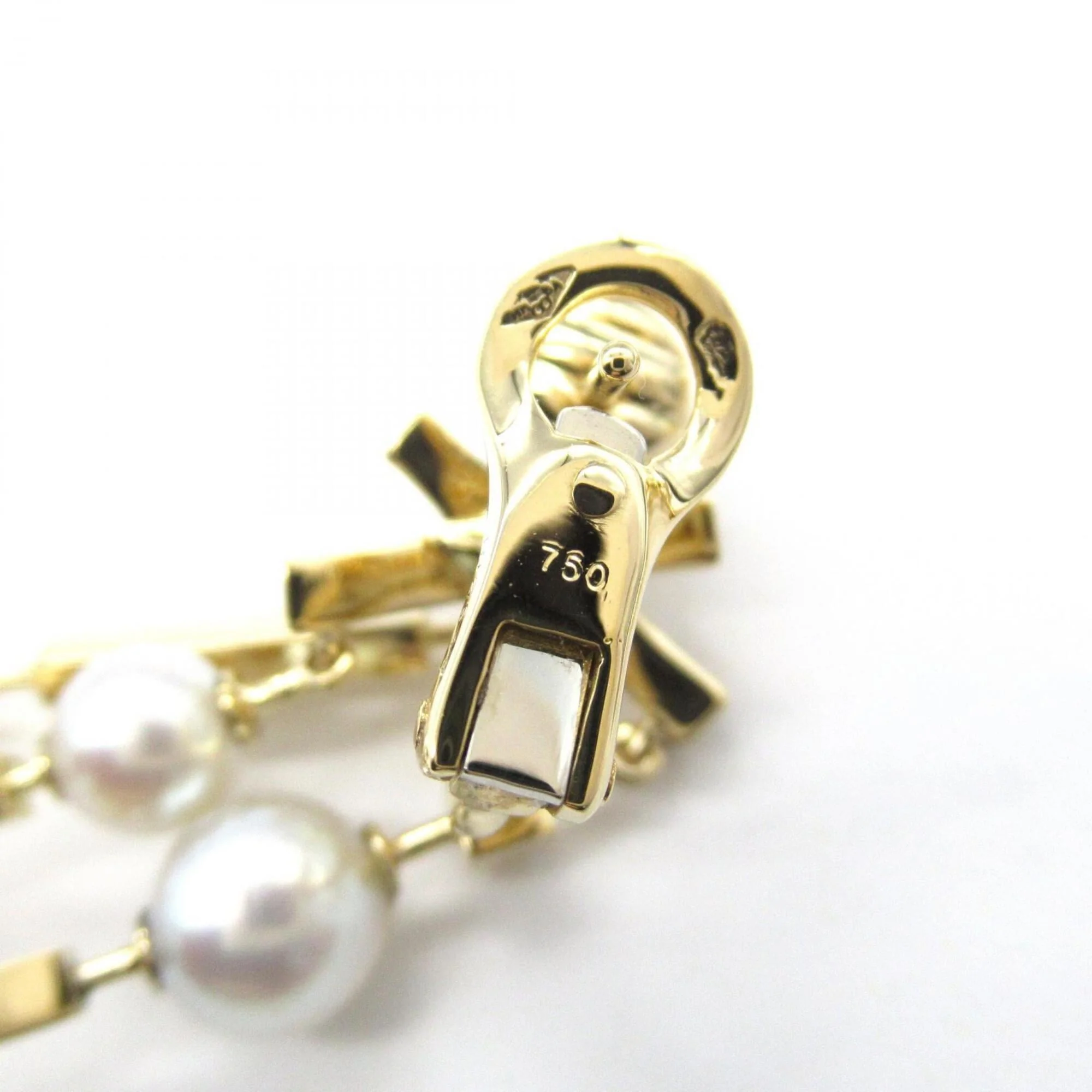 Earrings Pearl 18K Yellow Gold - Image 4