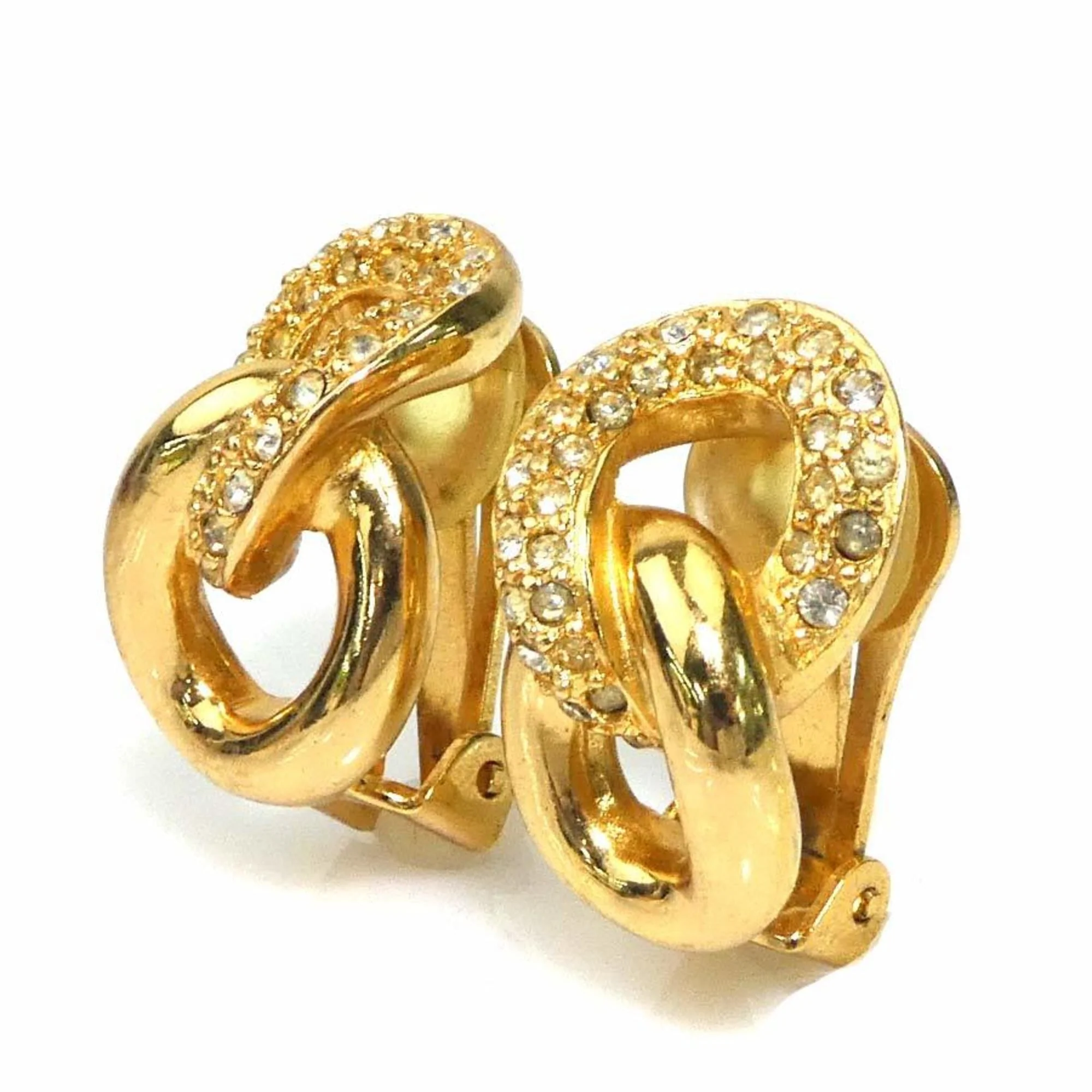 Clip-On Earrings Clip-On Gold-Tone Metal - Image 3
