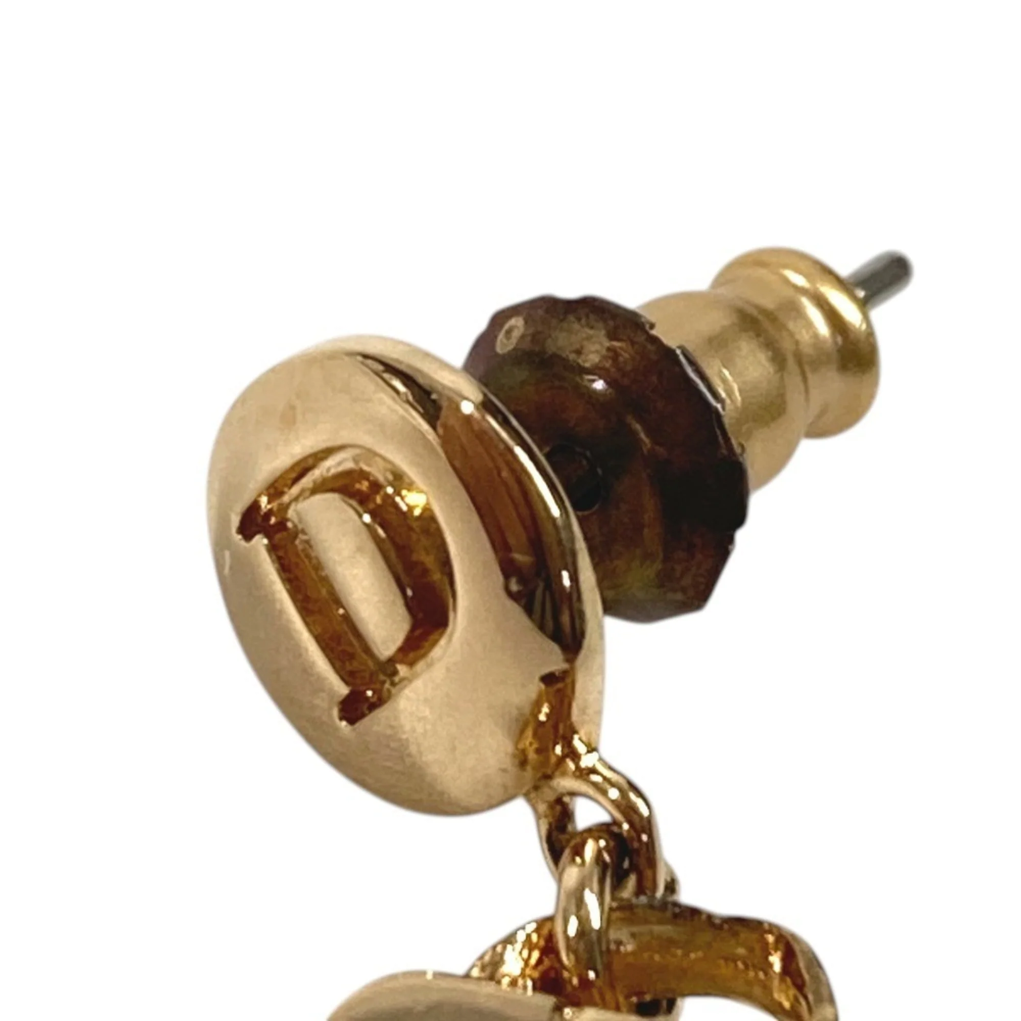 Earrings Logo Gold-Tone Metal - Image 5