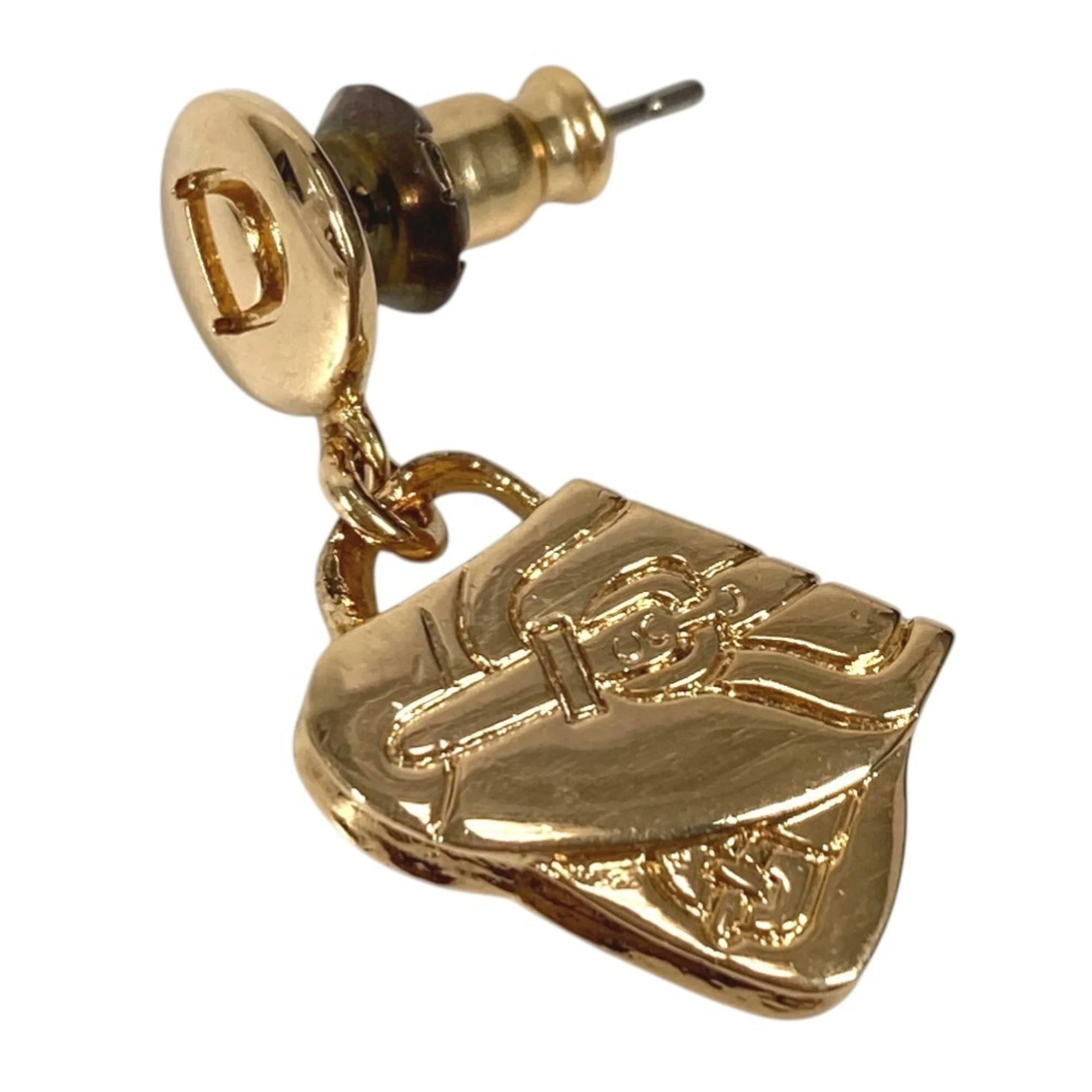 Earrings Logo Gold-Tone Metal - Image 7