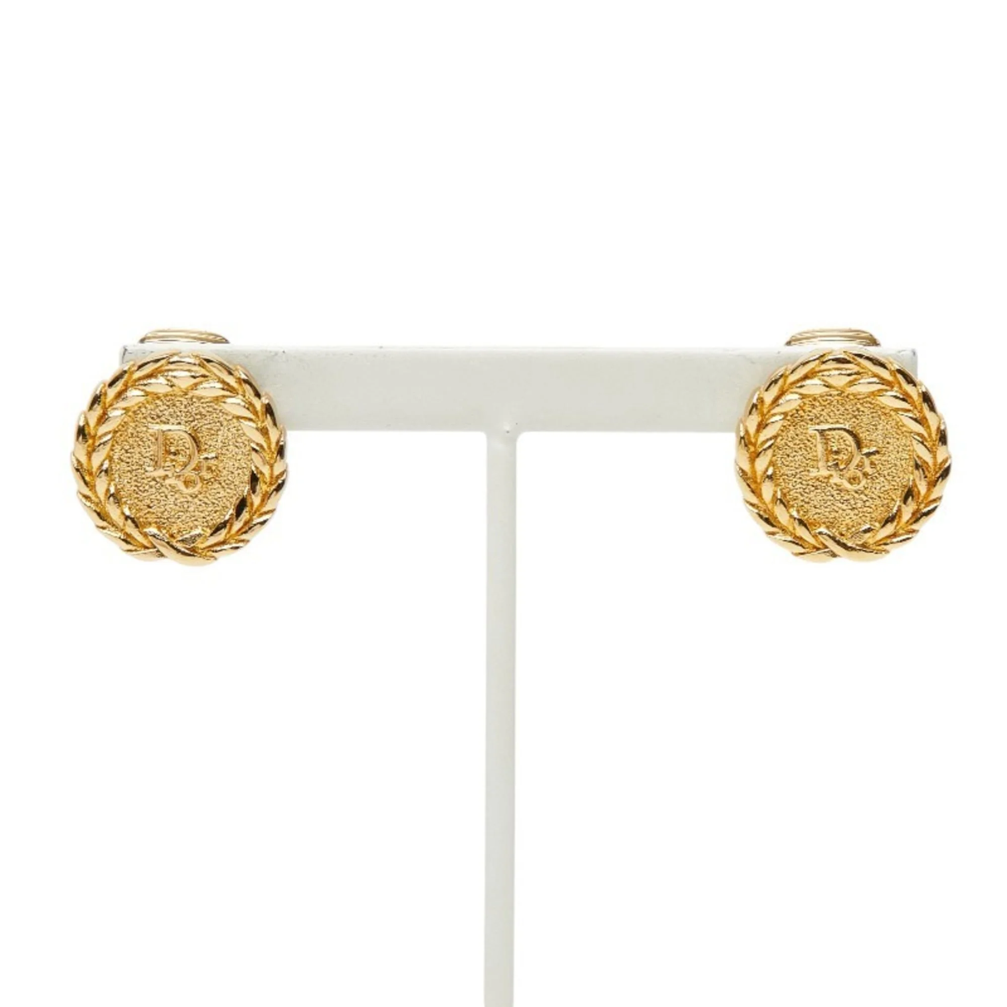 Earrings Logo Gold-Tone Metal - Image 2