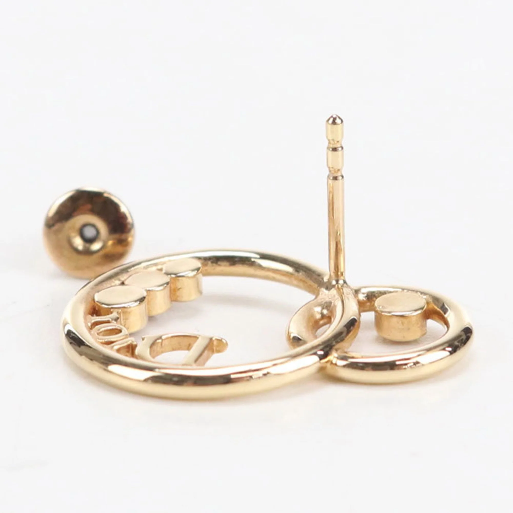 Earrings Rhinestone Gold-Tone Metal - Image 5