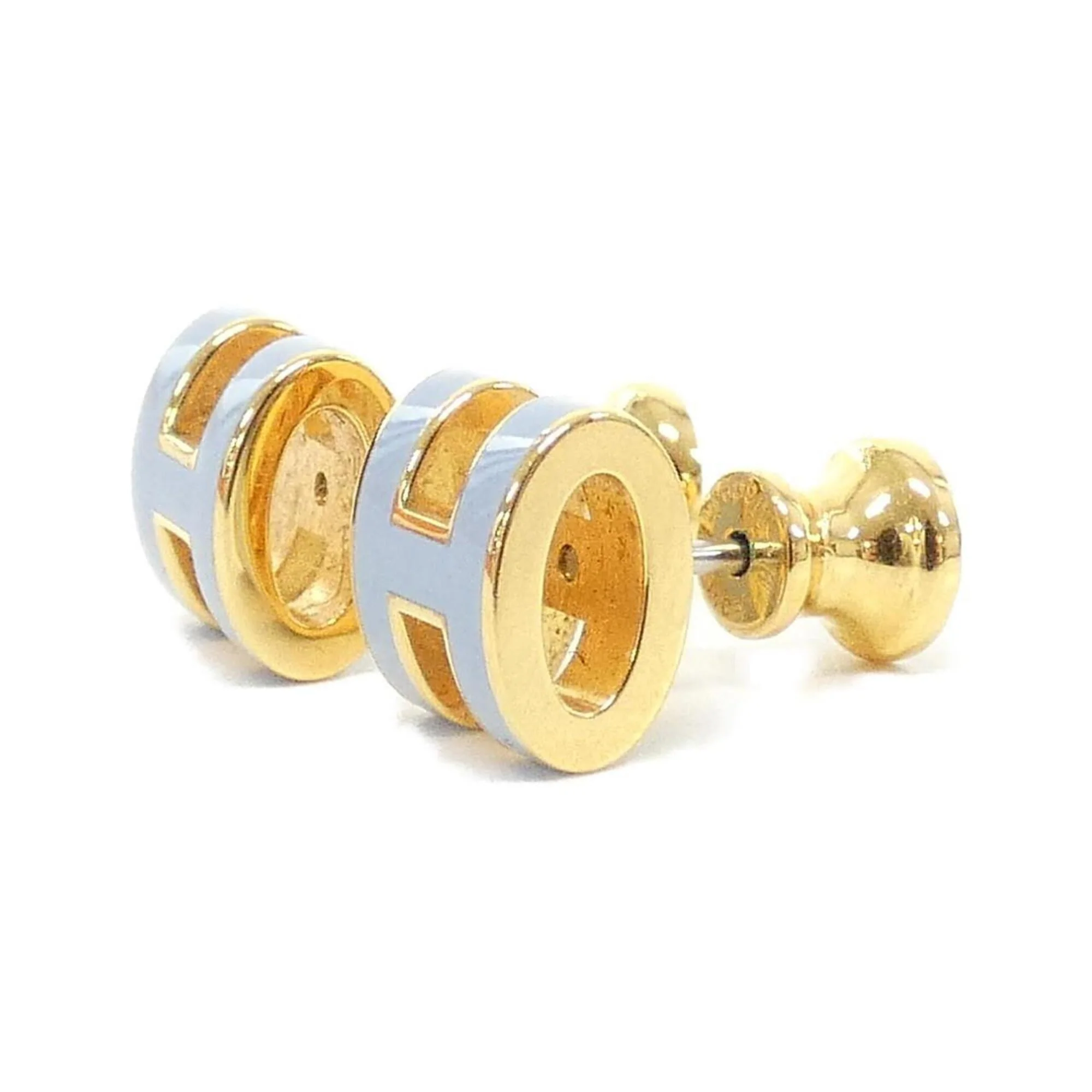 Pop H Earrings Gold-Tone Metal Gold-Tone Metal - Image 2