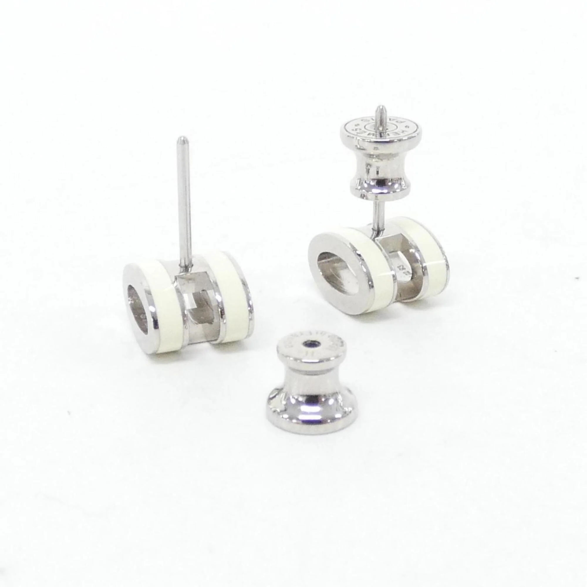 Pop H Earrings Sterling Silver Silver-Tone Metal - Image 3