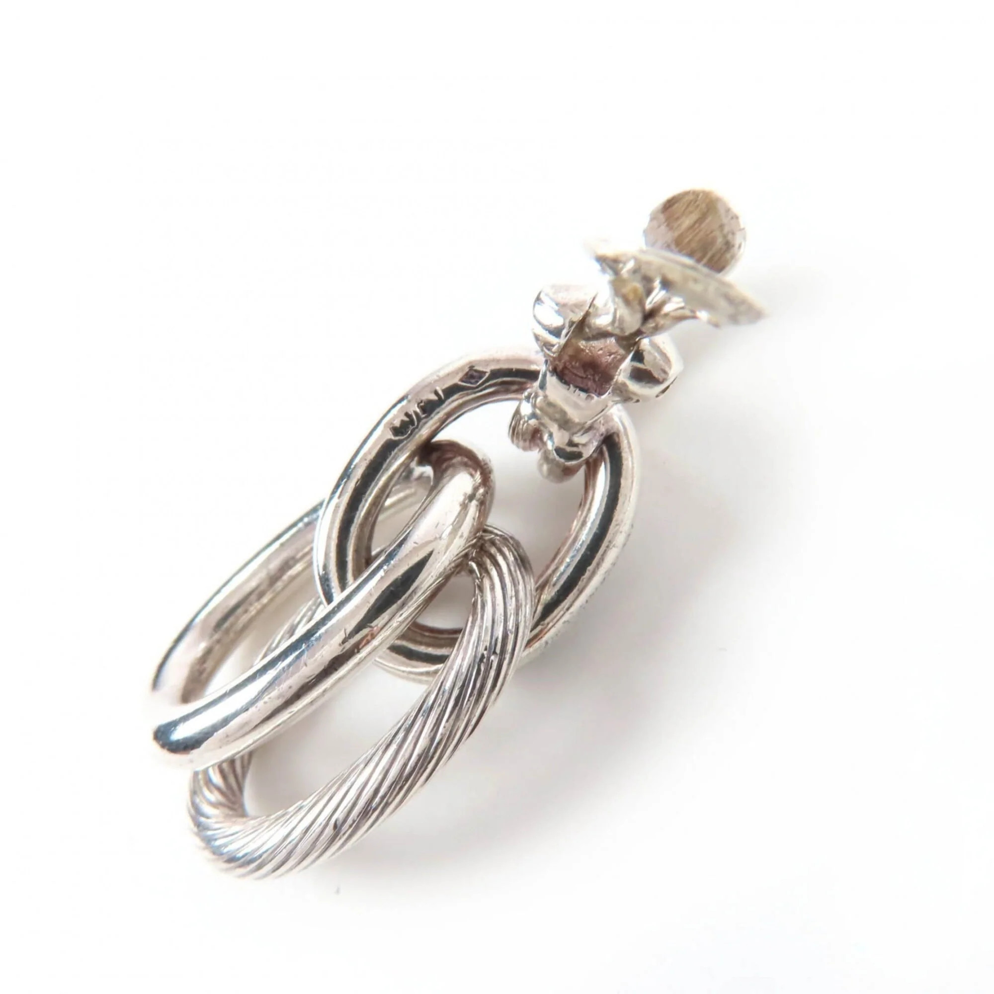 Vintage Clip-On Earrings Clip-On Sterling Silver - Image 4