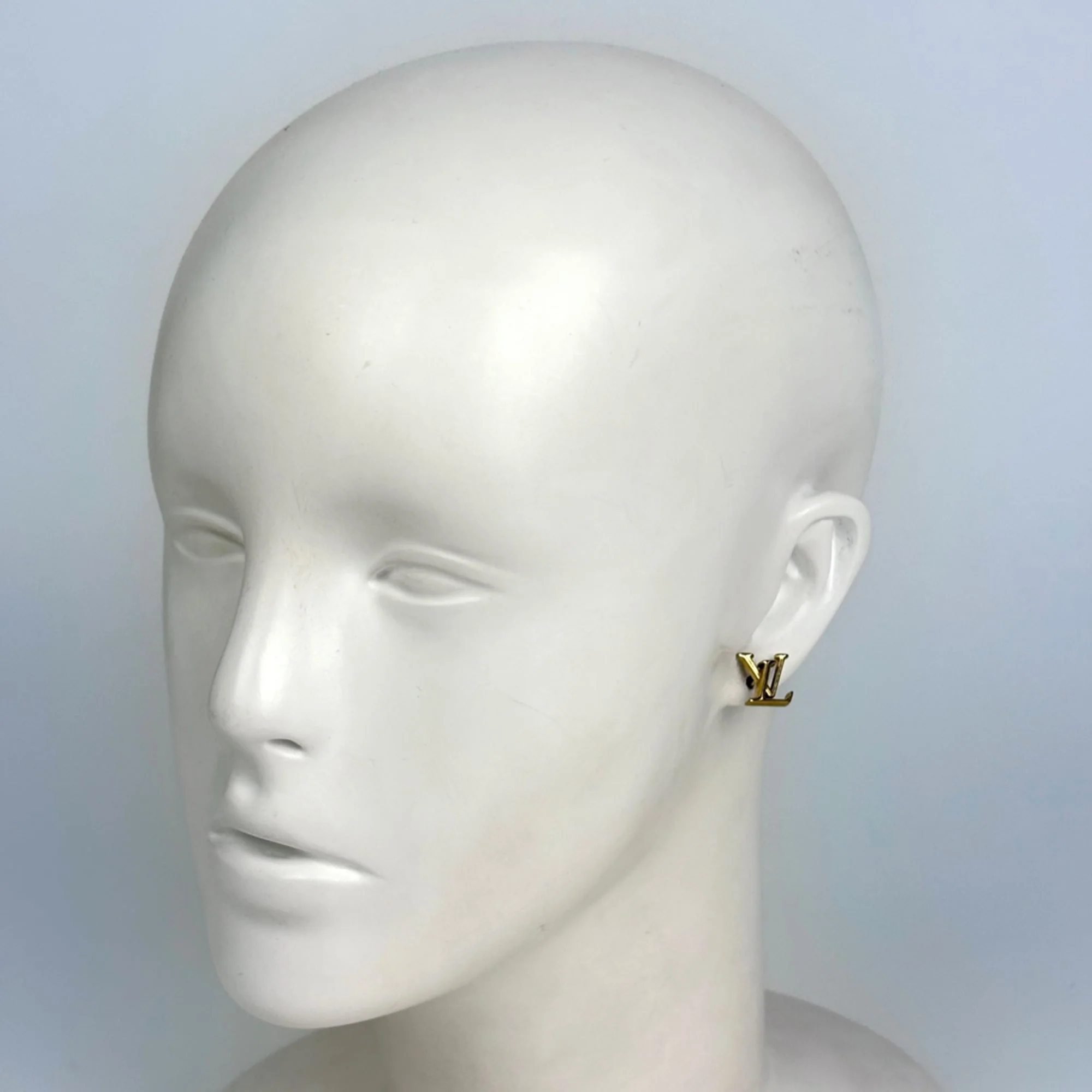 Earrings Logo Gold-Tone Metal - Image 5