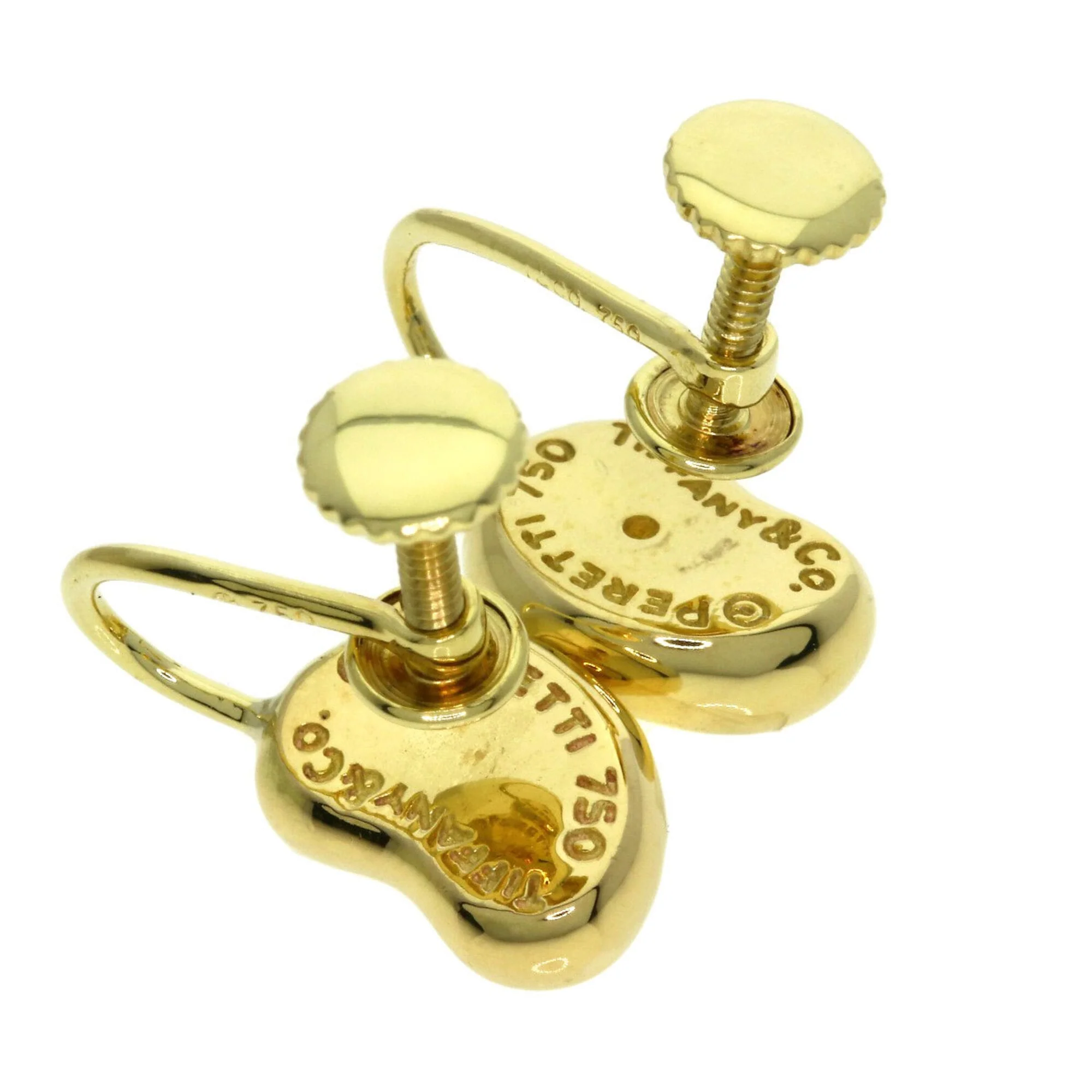 Bean Earrings 18K Yellow Gold 11.2mm 18K Yellow Gold - Image 3