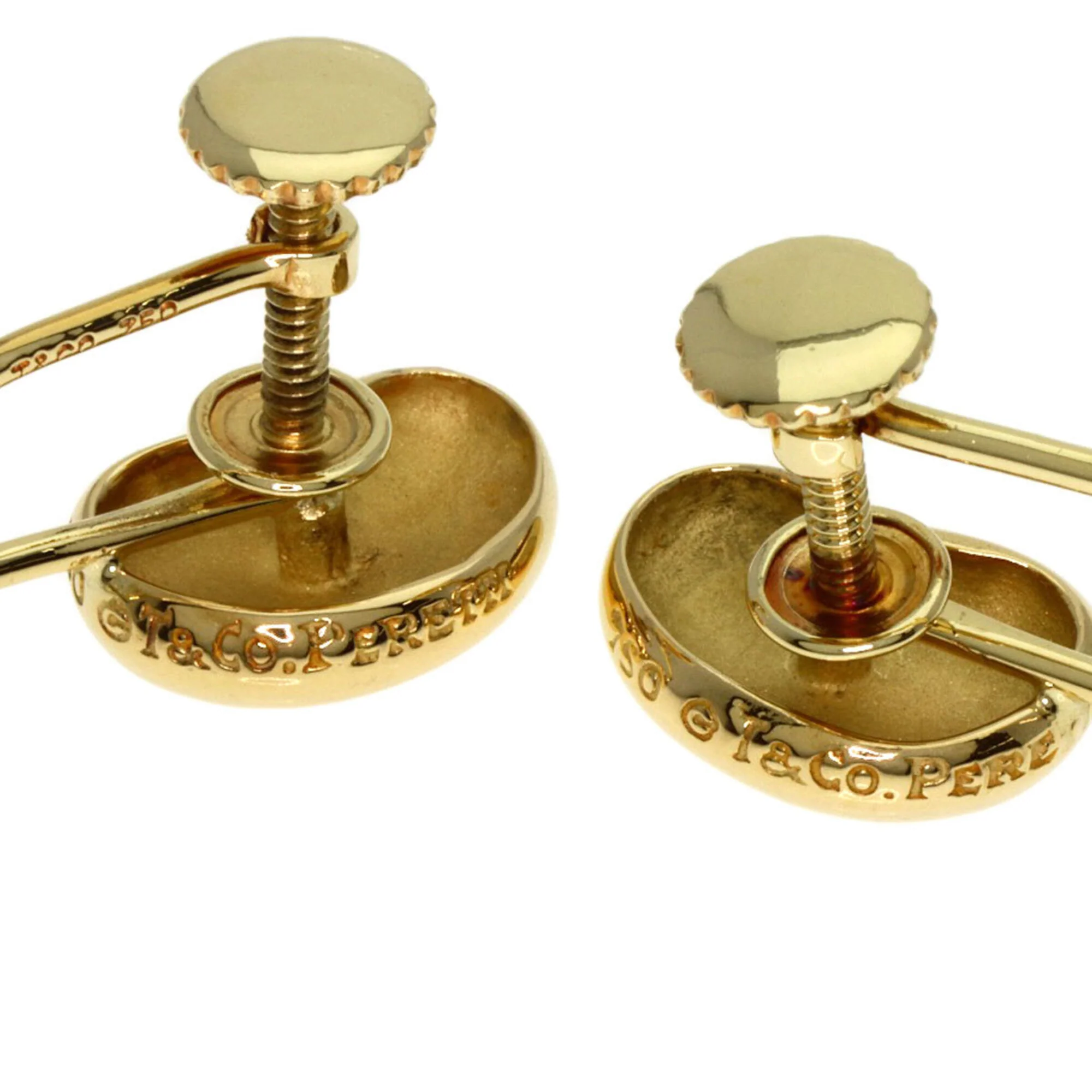 Bean Earrings 18K Yellow Gold 11.5mm 18K Yellow Gold - Image 4