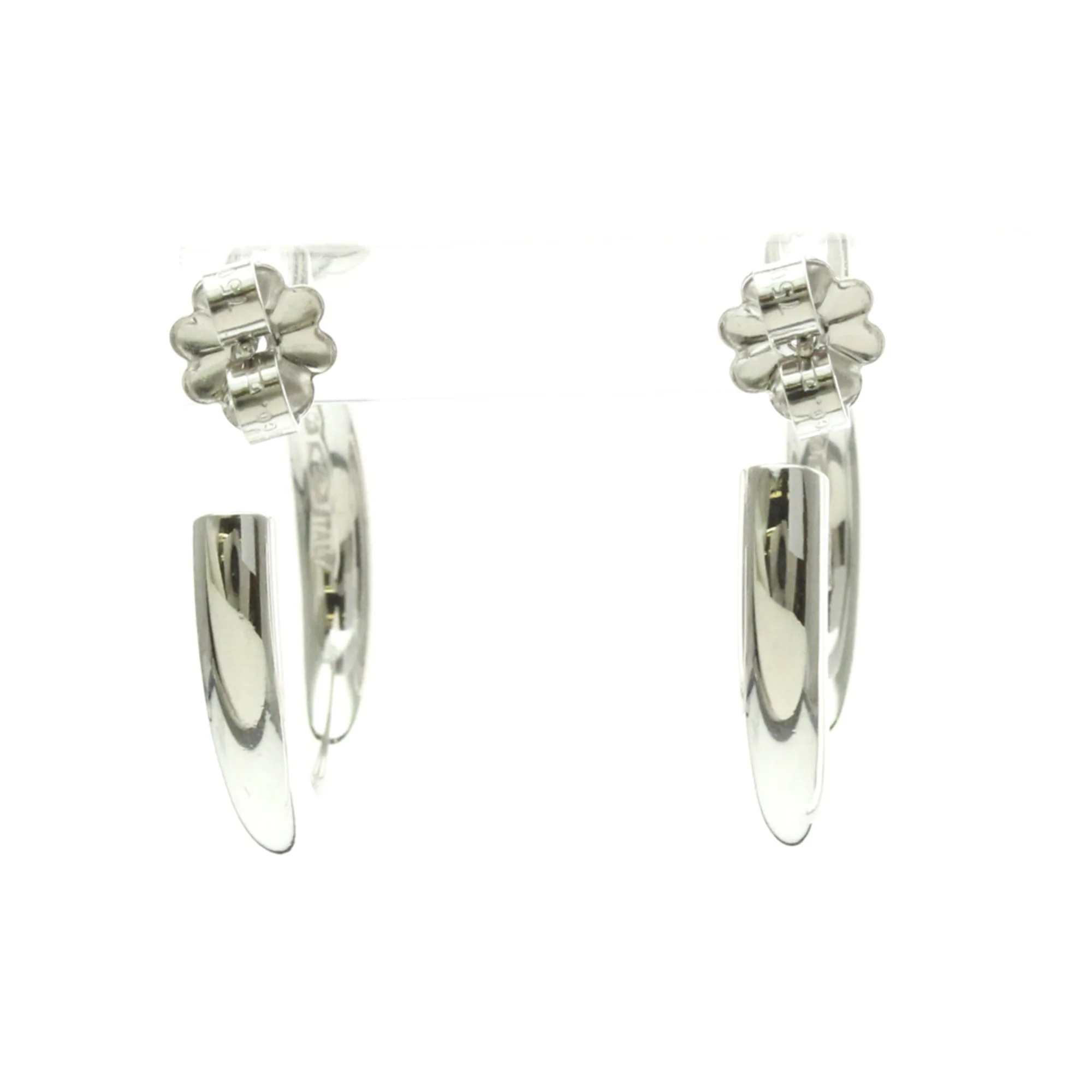Earrings Hoop 18K White Gold - Image 2