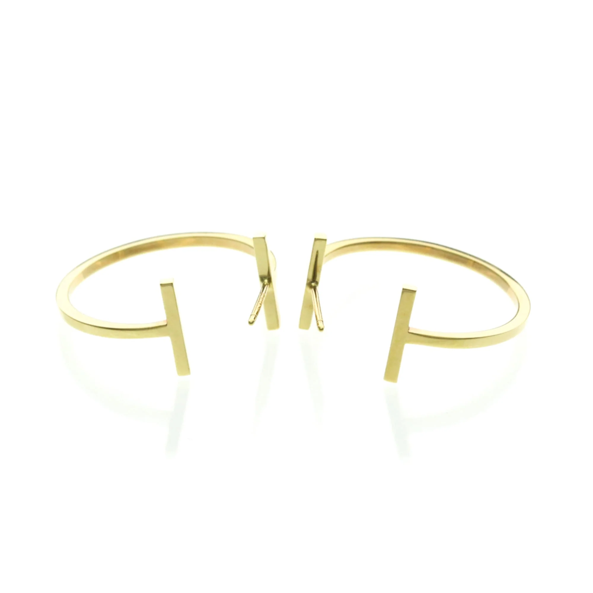 Earrings Hoop 18K Yellow Gold - Image 3